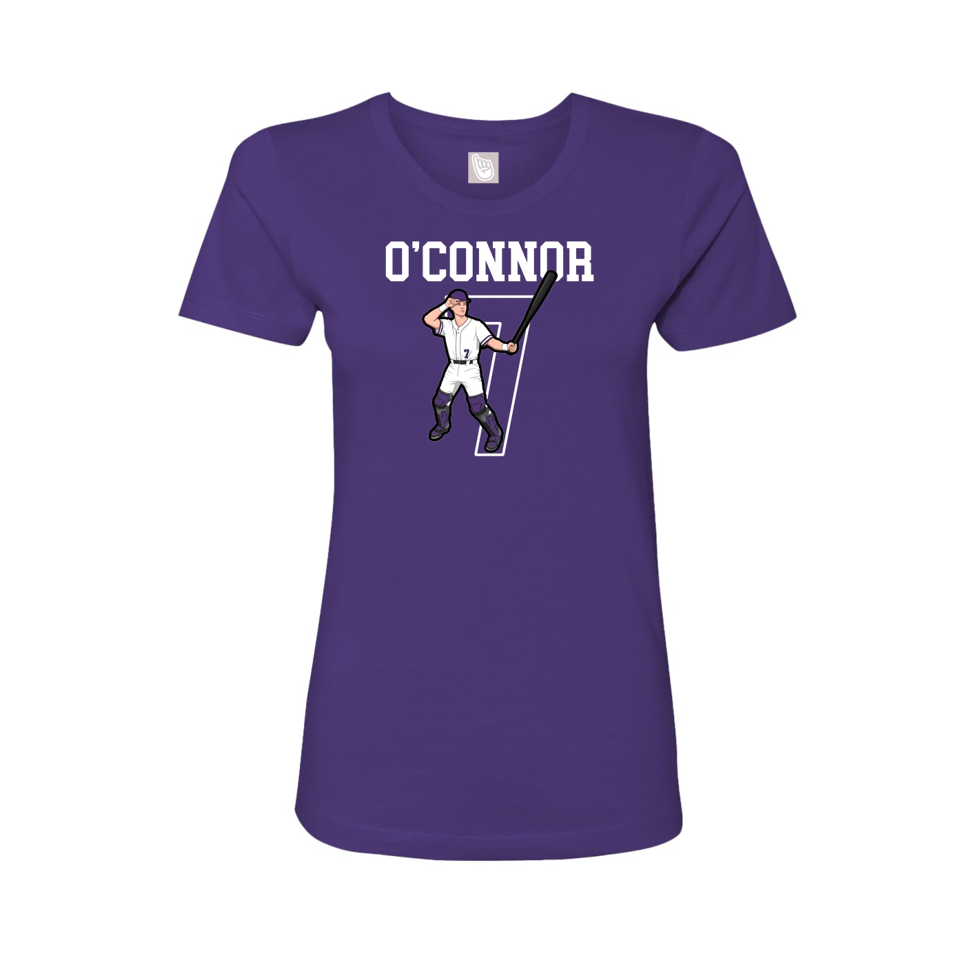 Fitted Women's Tee — Shirsey in Purple