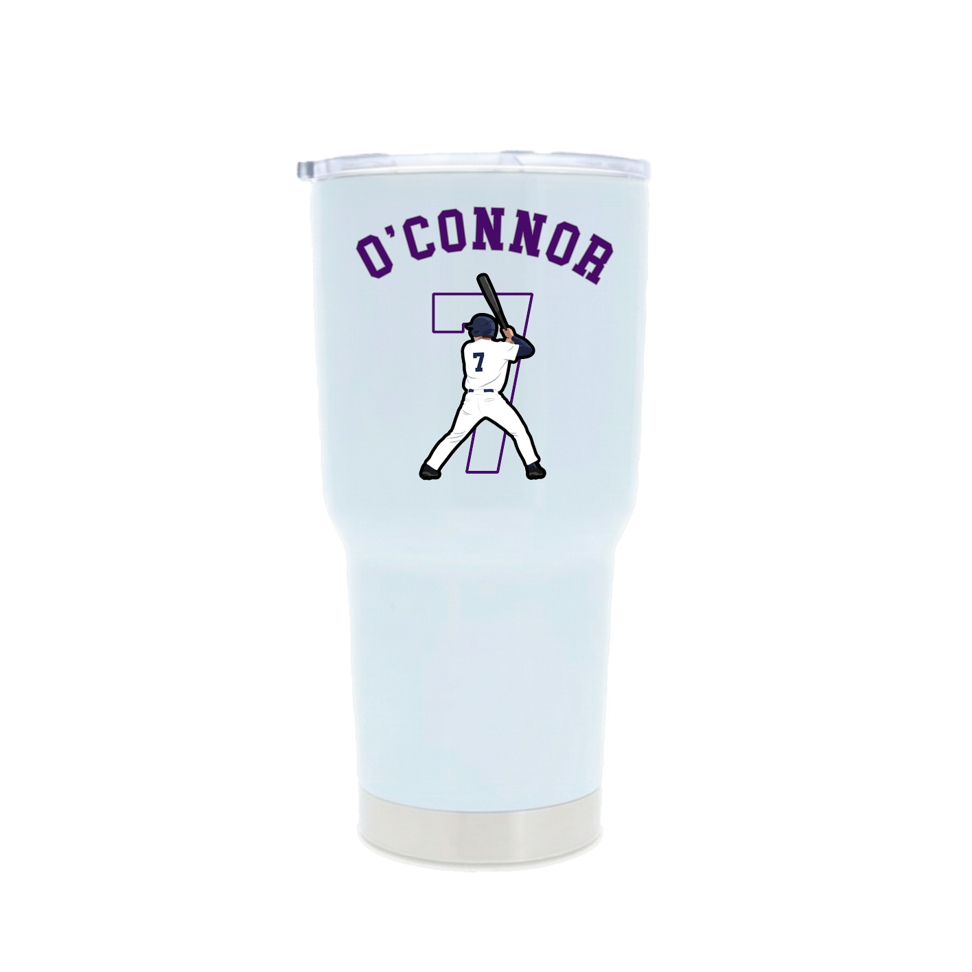 30oz Stainless Steel Tumbler — Shirsey Arch in White