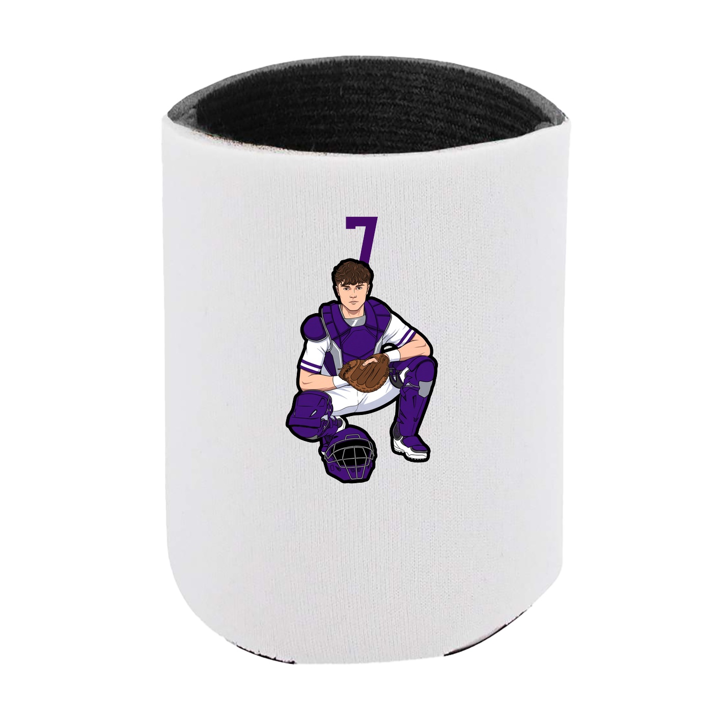 Can Holder — Number Top in White