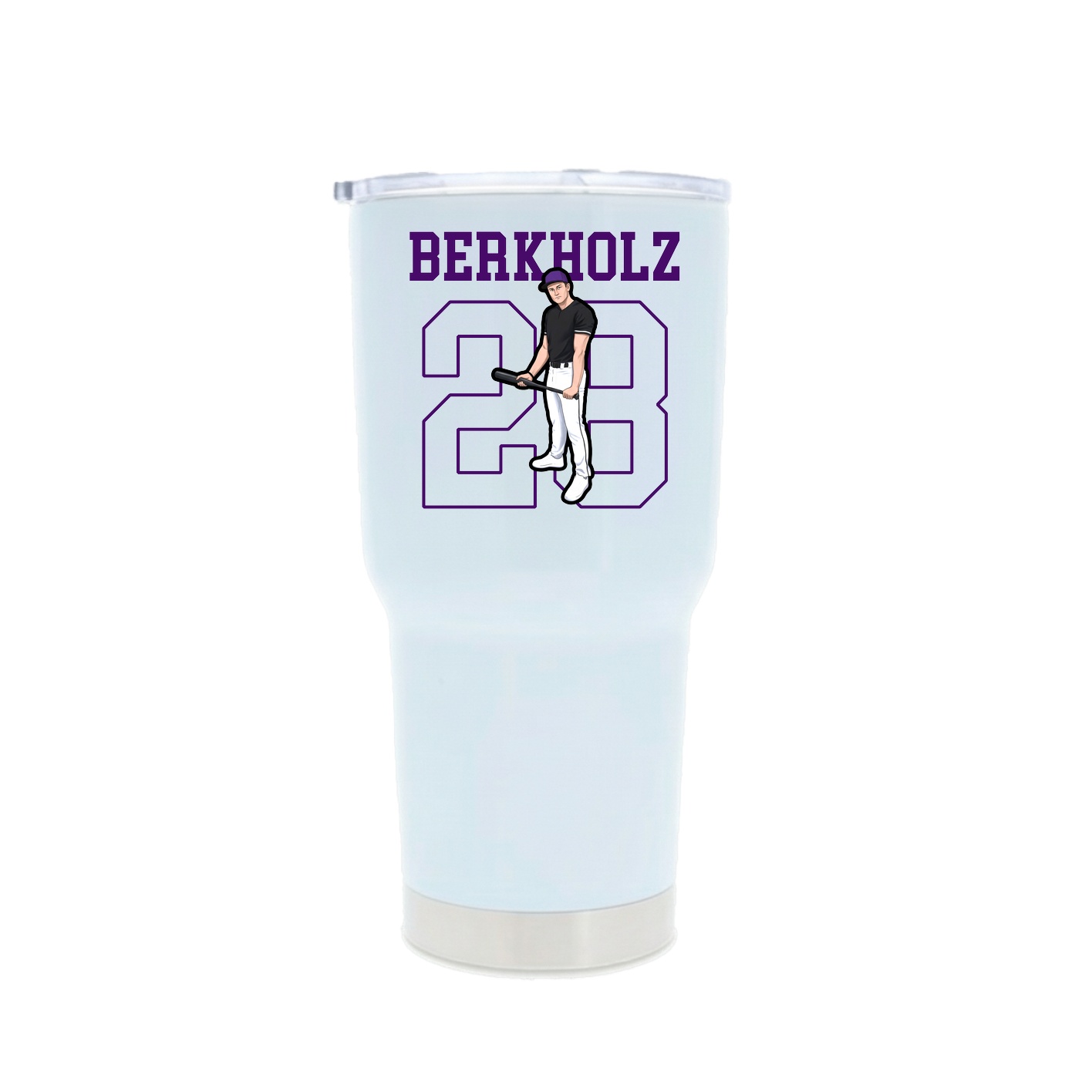 30oz Stainless Steel Tumbler — Shirsey in White