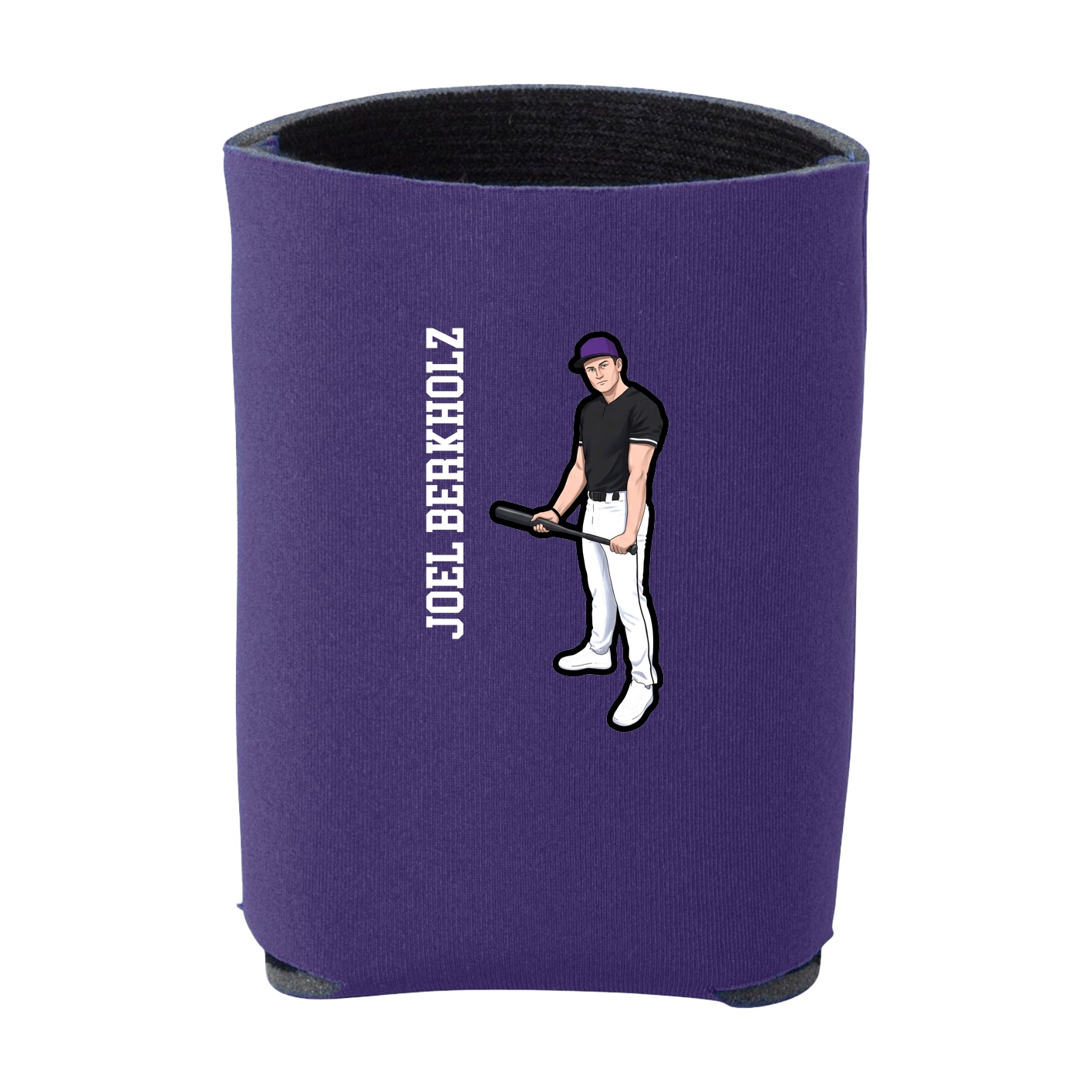 Can Holder — Name Vertical in Purple