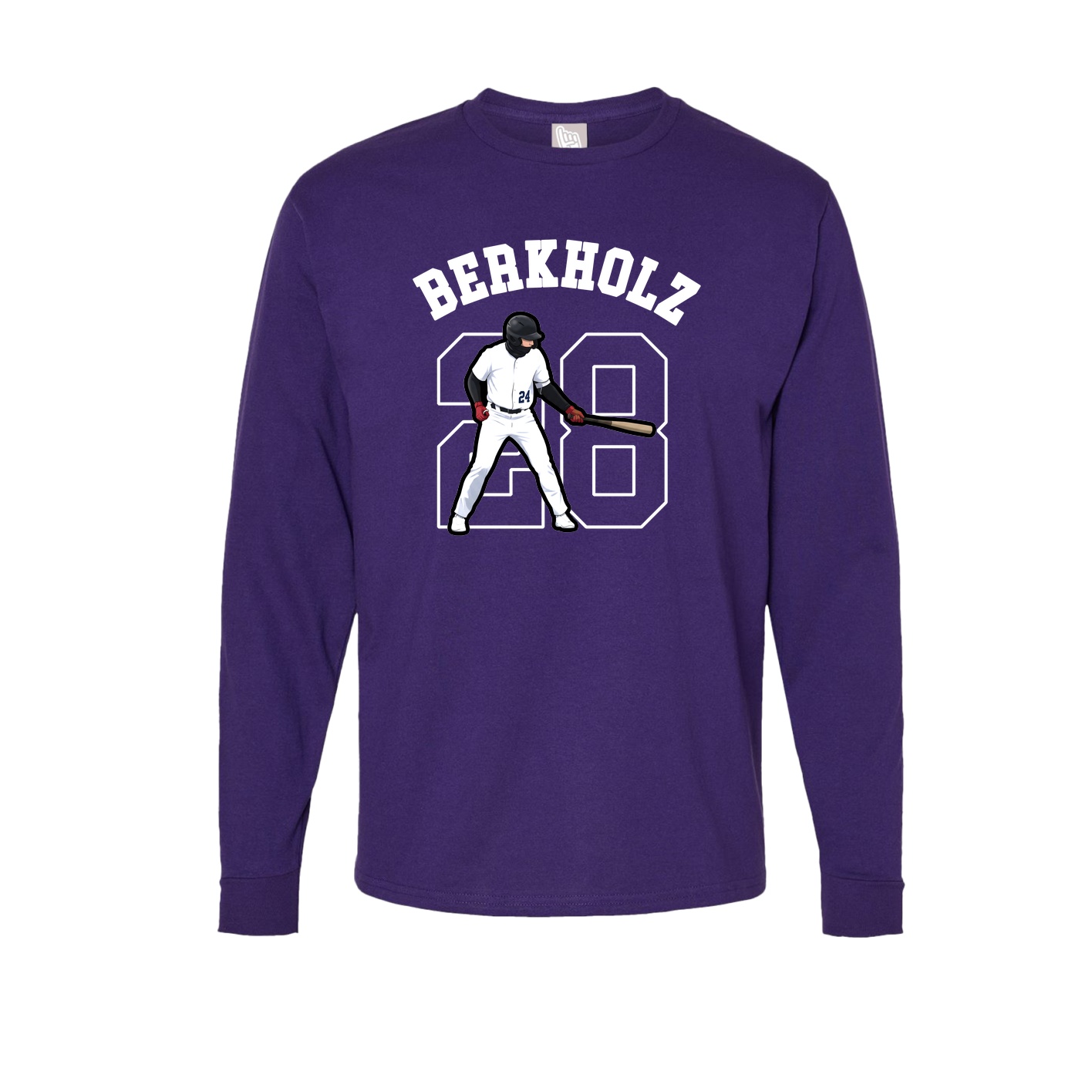 Long Sleeve Tee — Shirsey Arch in Purple