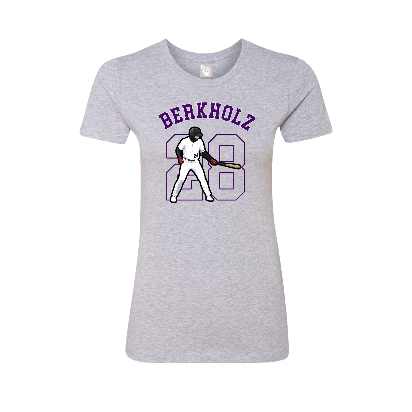 Fitted Women's Tee — Shirsey Arch in Grey