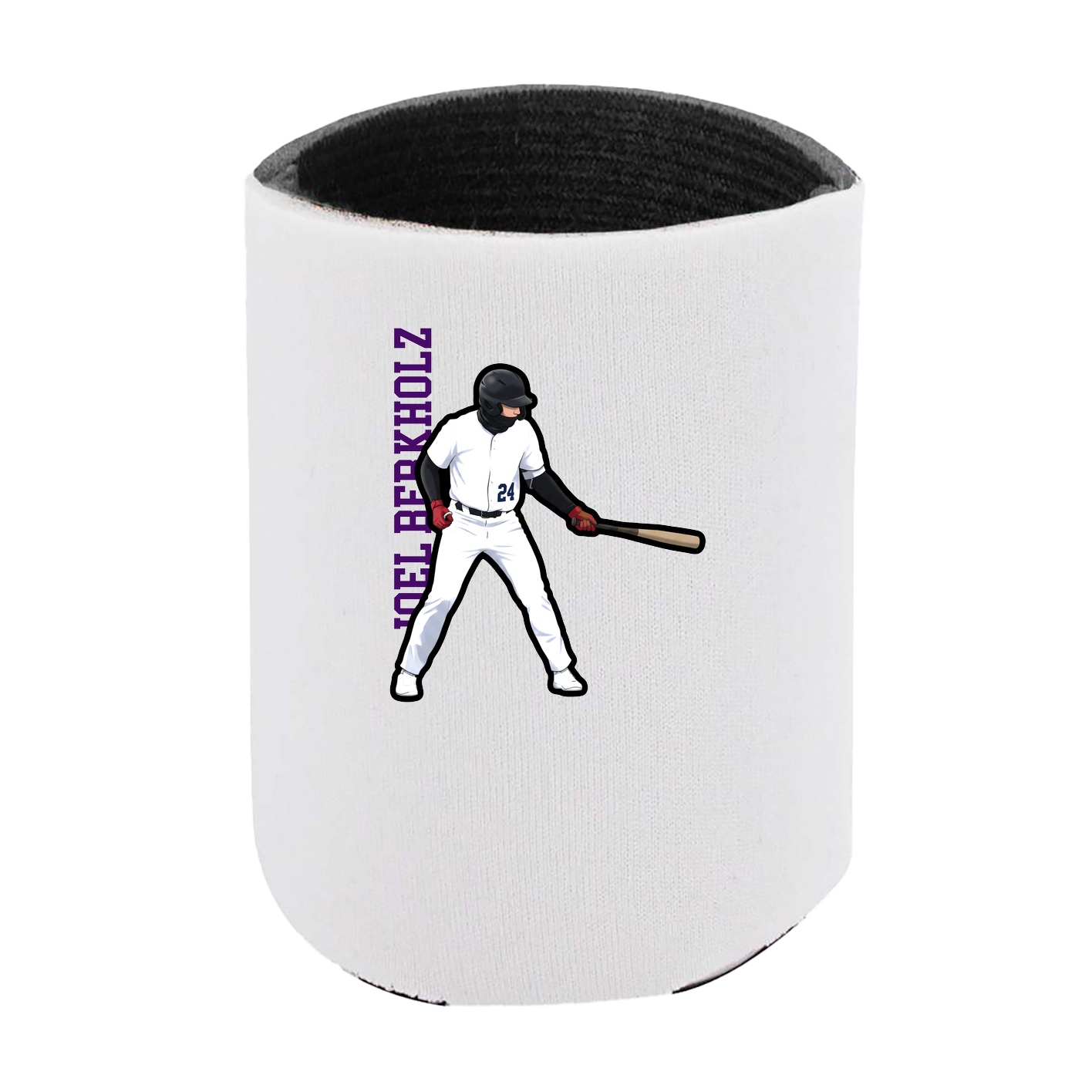 Can Holder — Name Vertical in White