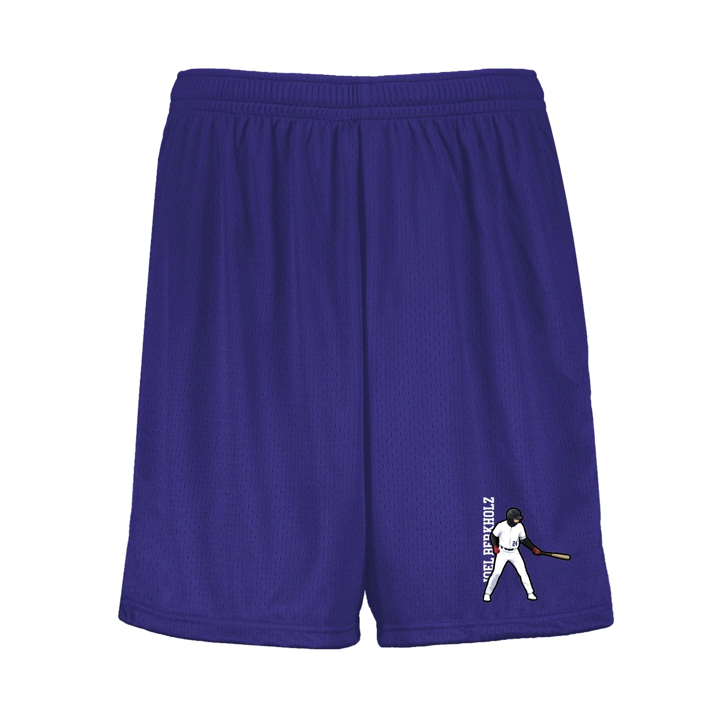 Shorts — Name Vertical in Purple