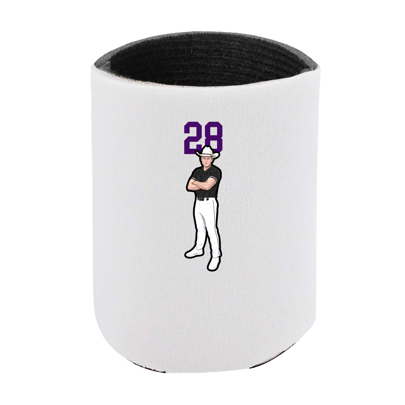 Can Holder — Number Top in White