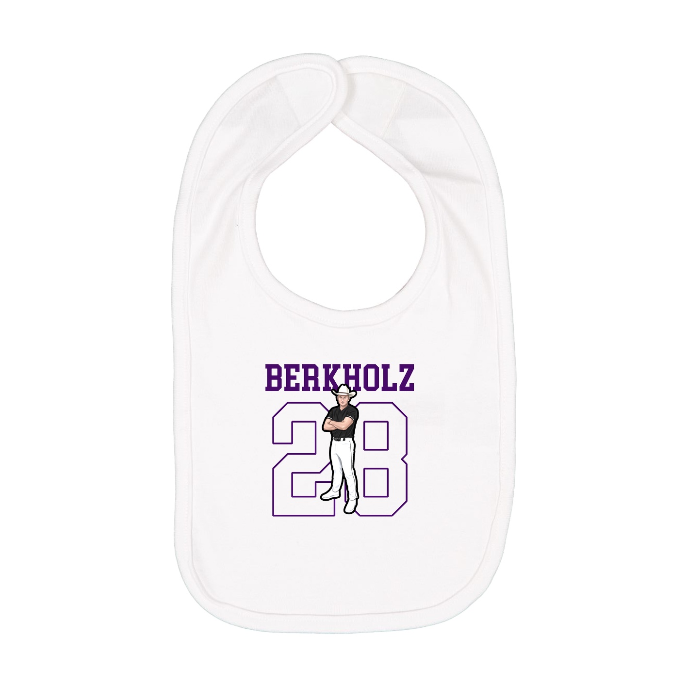 Infant Bib — Shirsey in White