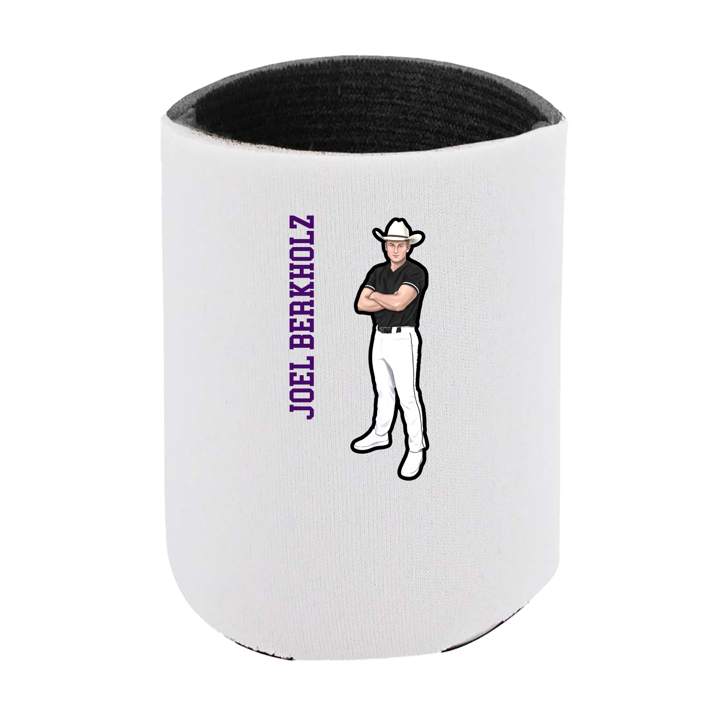 Can Holder — Name Vertical in White