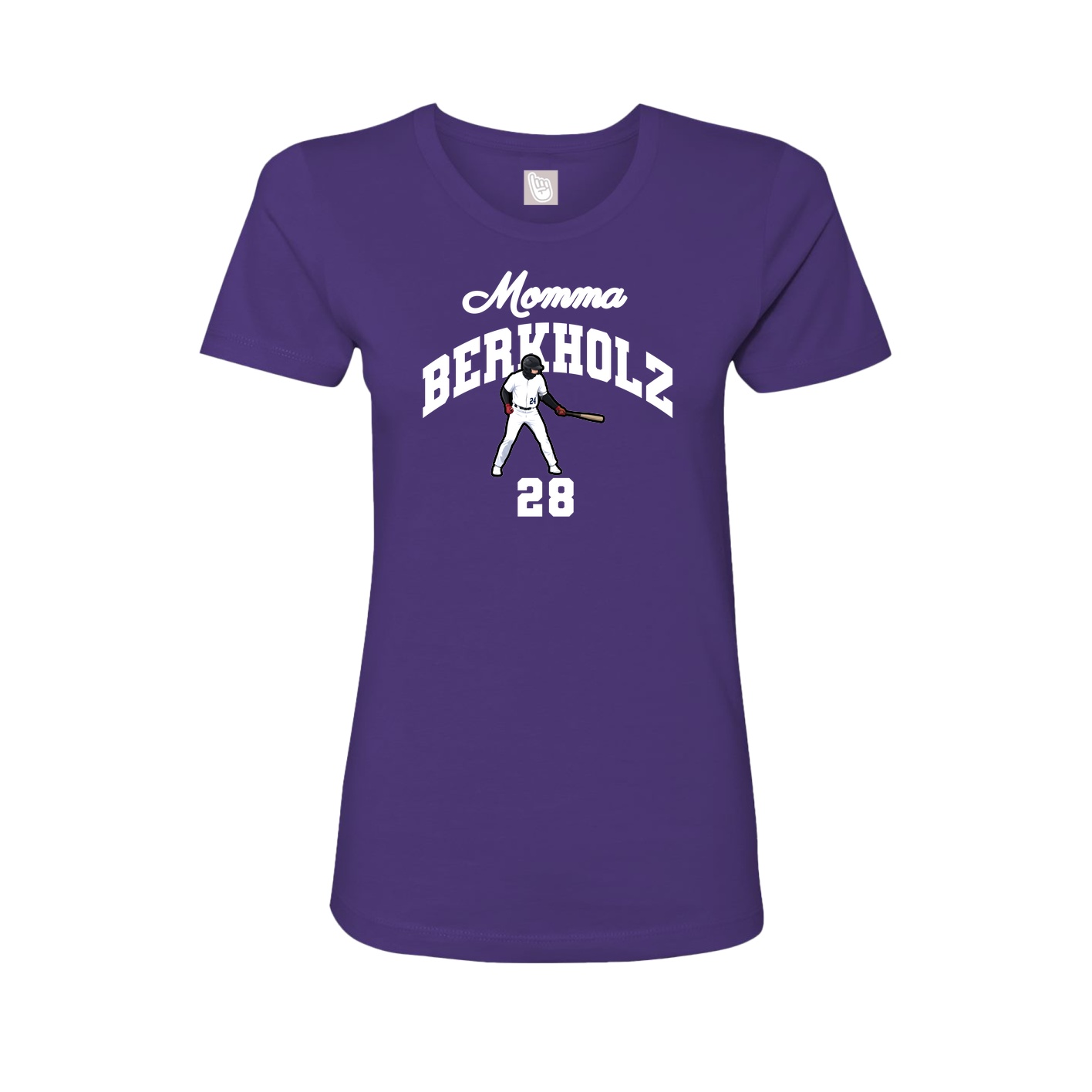 Womens Tee — Mothers Day Arch in Purple
