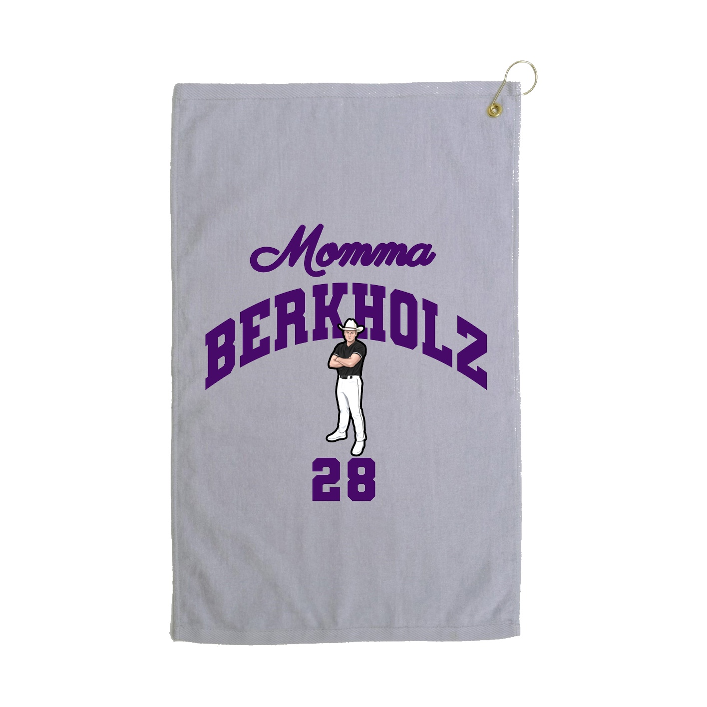 Golf Towel — Mothers Day Arch in Grey