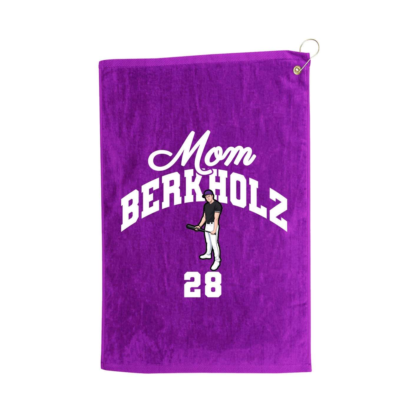 Golf Towel — Mothers Day Arch in Purple