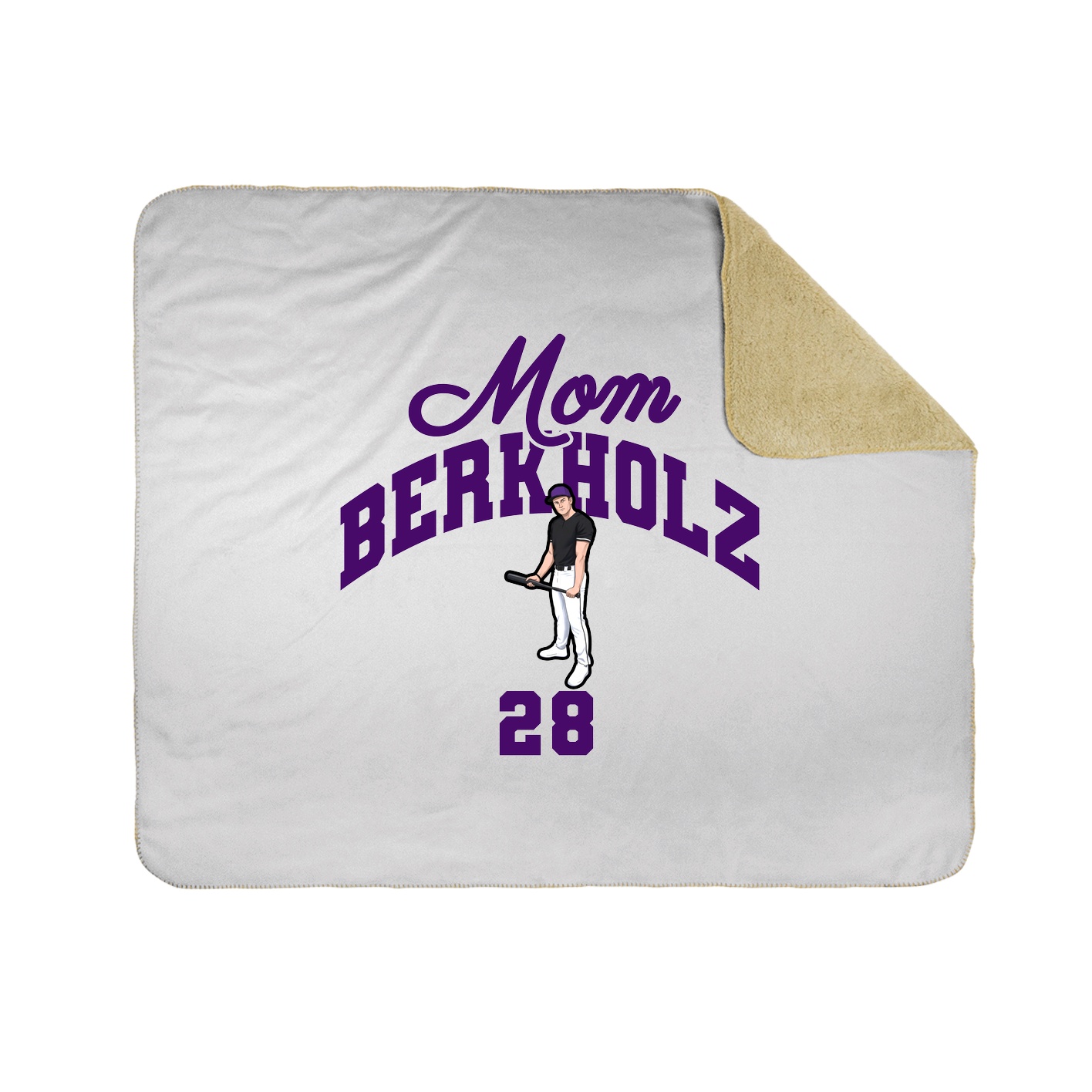 Throw Blanket — Mothers Day Arch in White