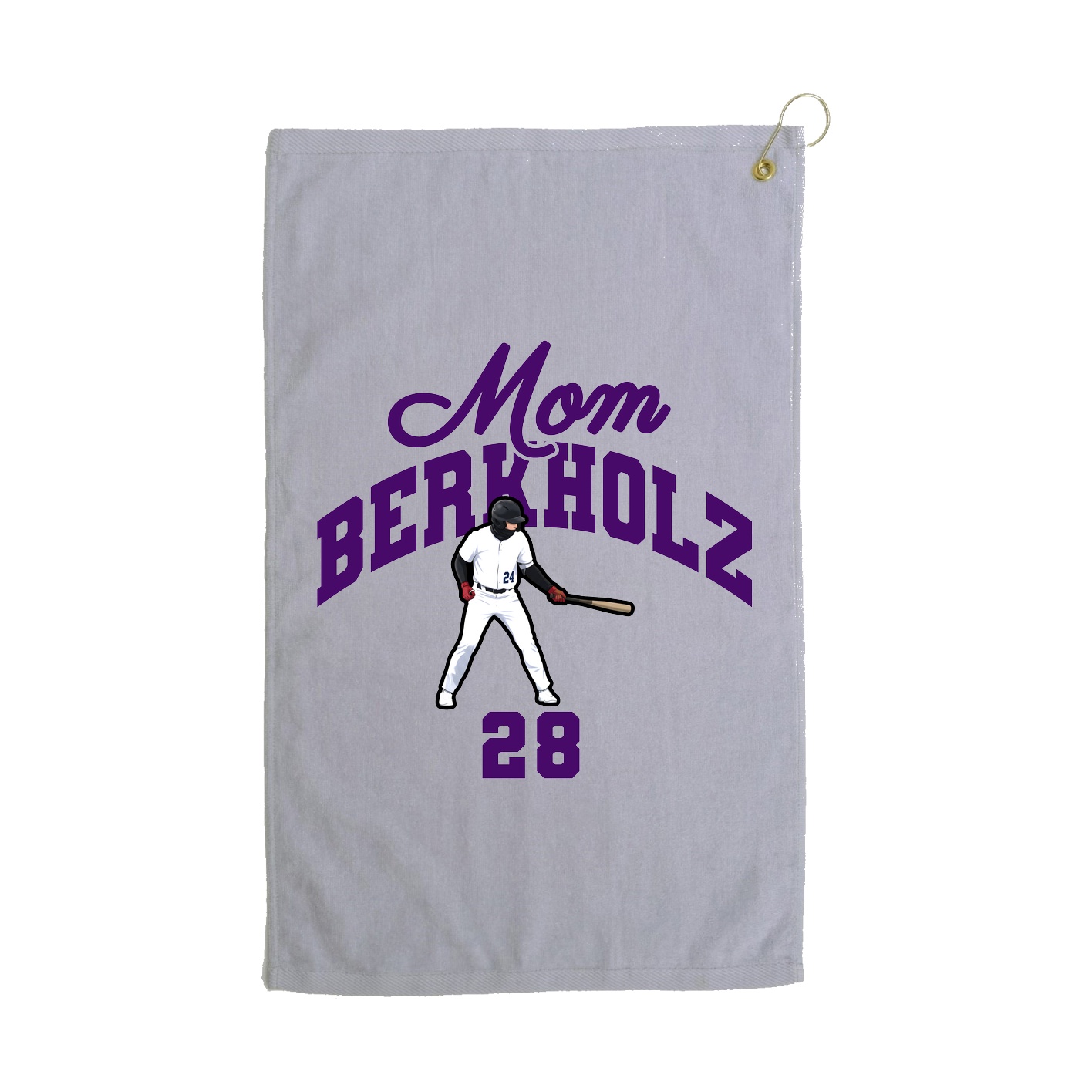 Golf Towel — Mothers Day Arch in Grey