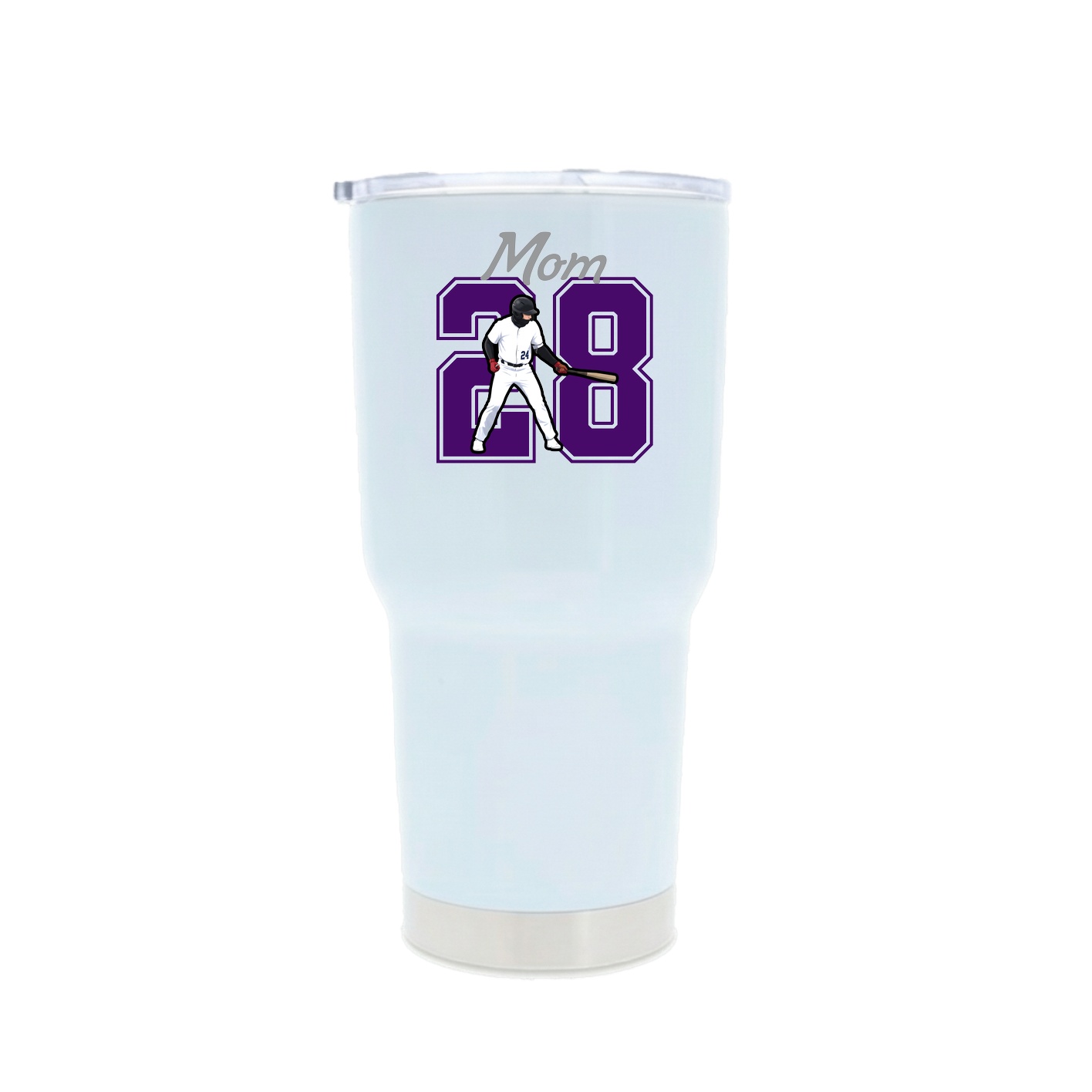 30oz Stainless Steel Tumbler — Mothers Day Shirsey in White