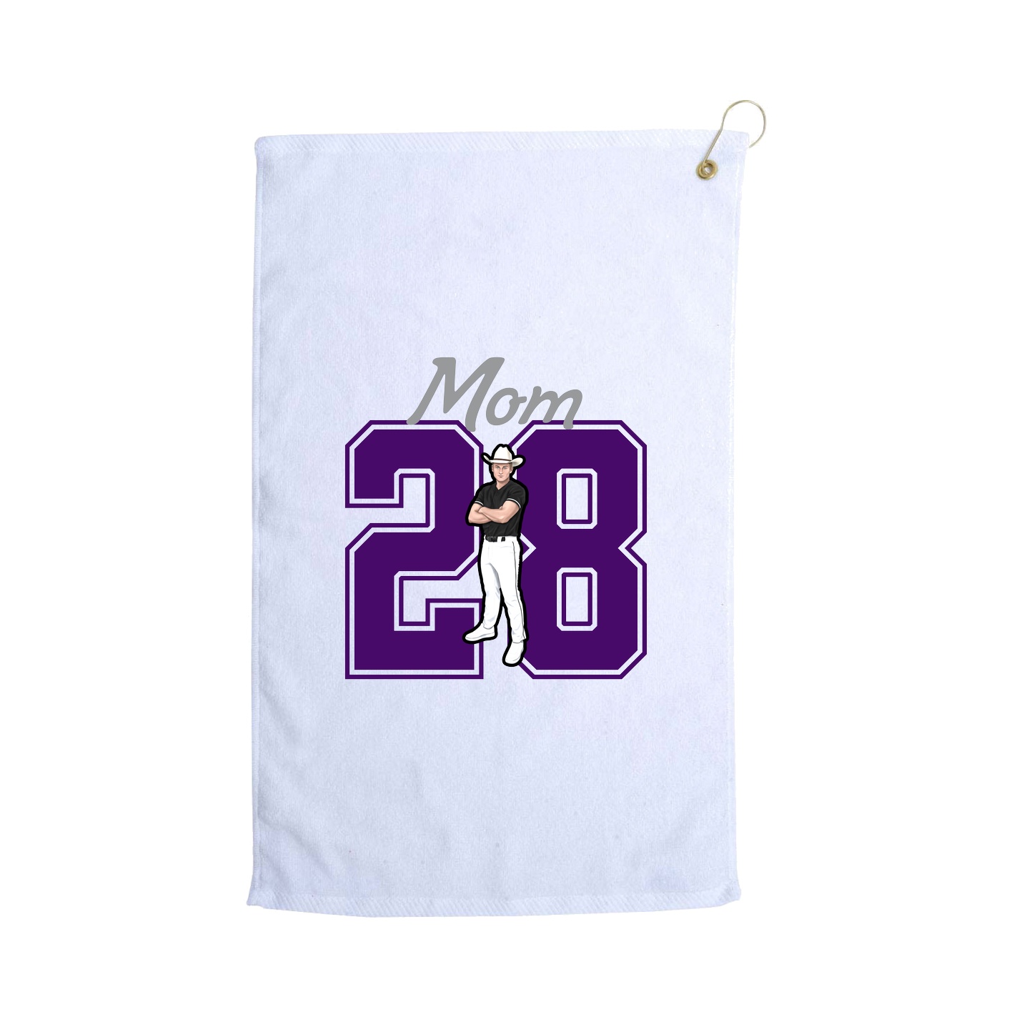Golf Towel — Mothers Day Shirsey in White