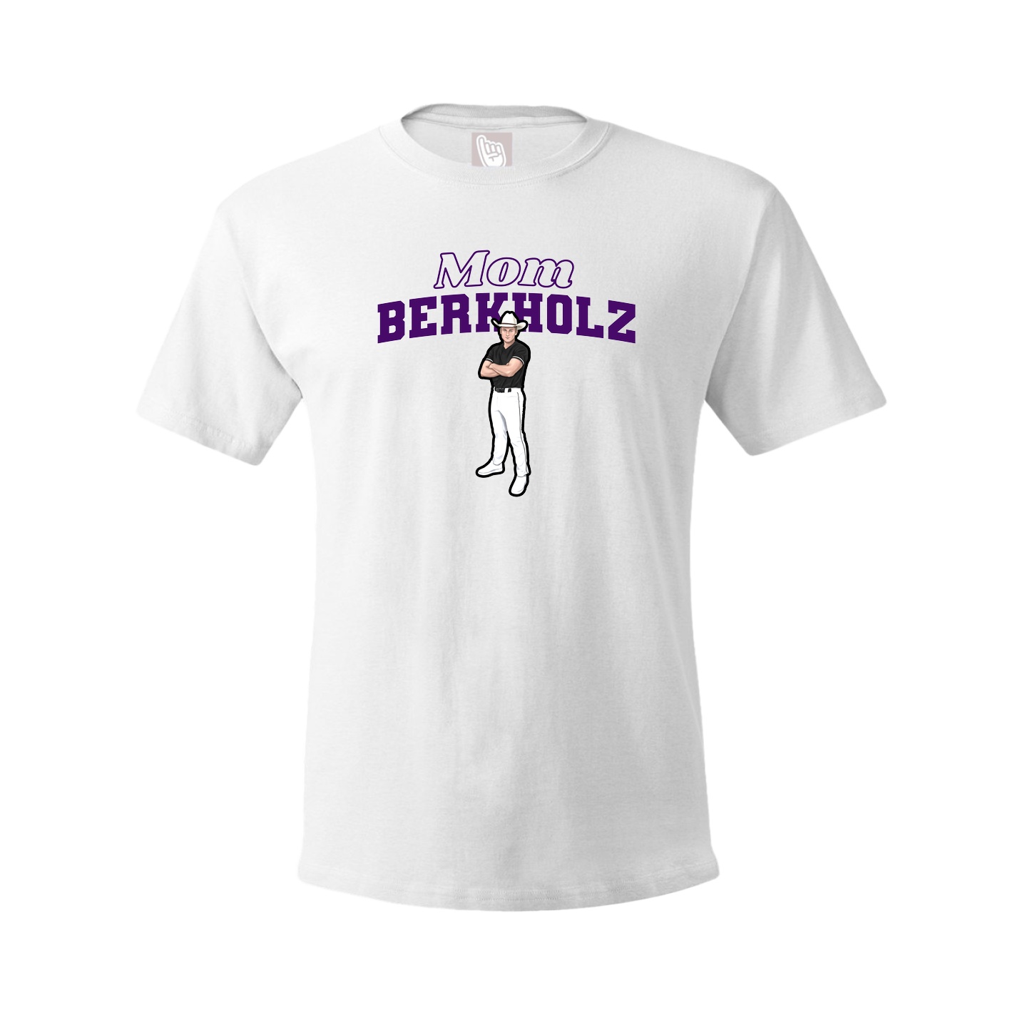 Youth Tee — Mothers Day Block in White