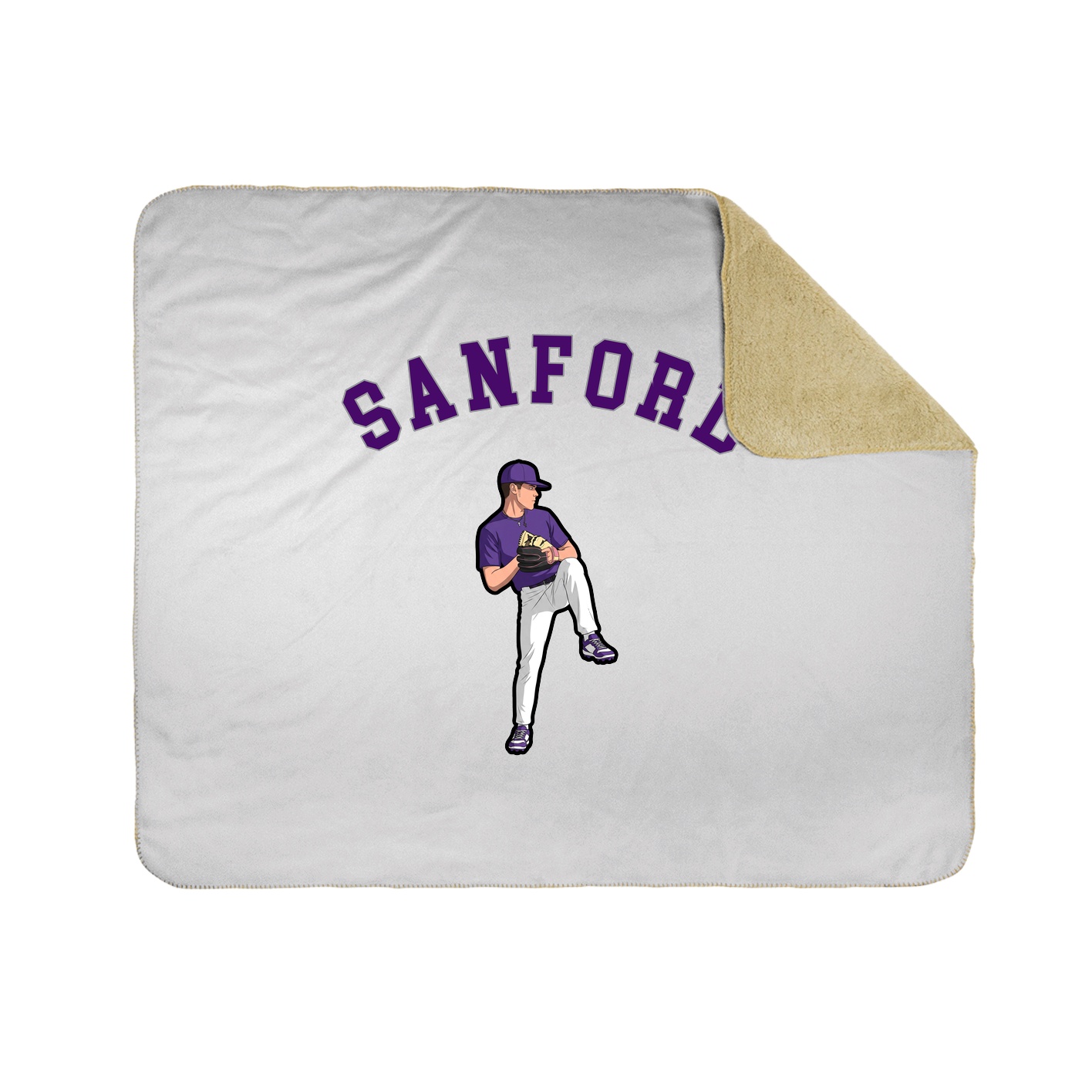 50x60 Sherpa Lined Throw Blanket