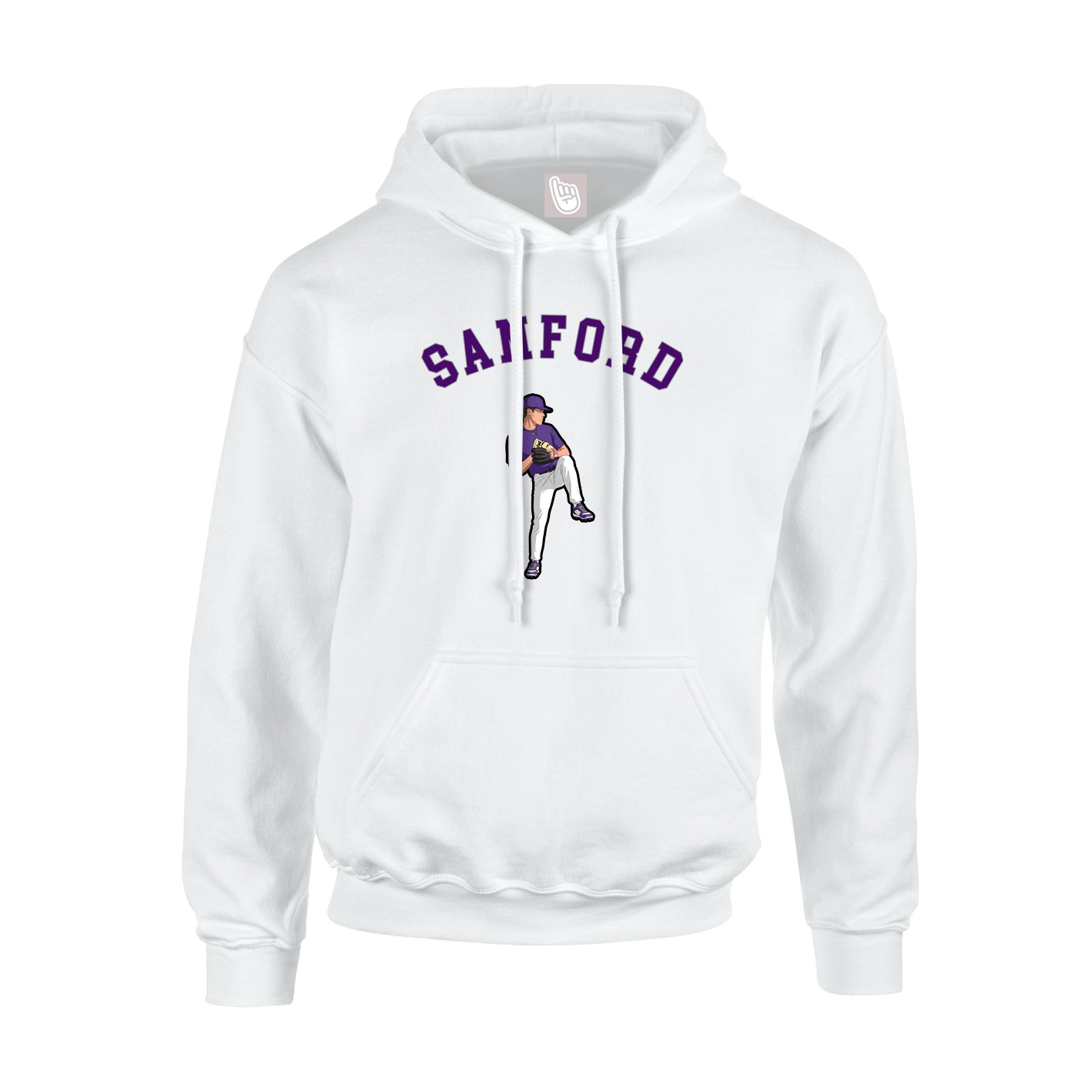 Youth Hoodie — Shirsey Arch in White