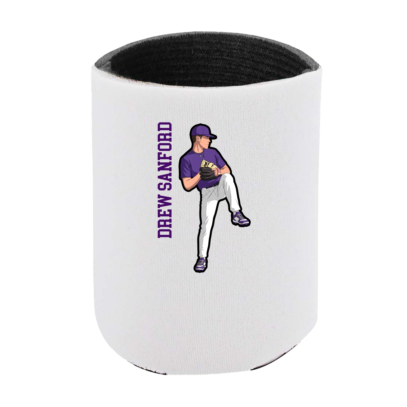 Can Holder — Name Vertical in White