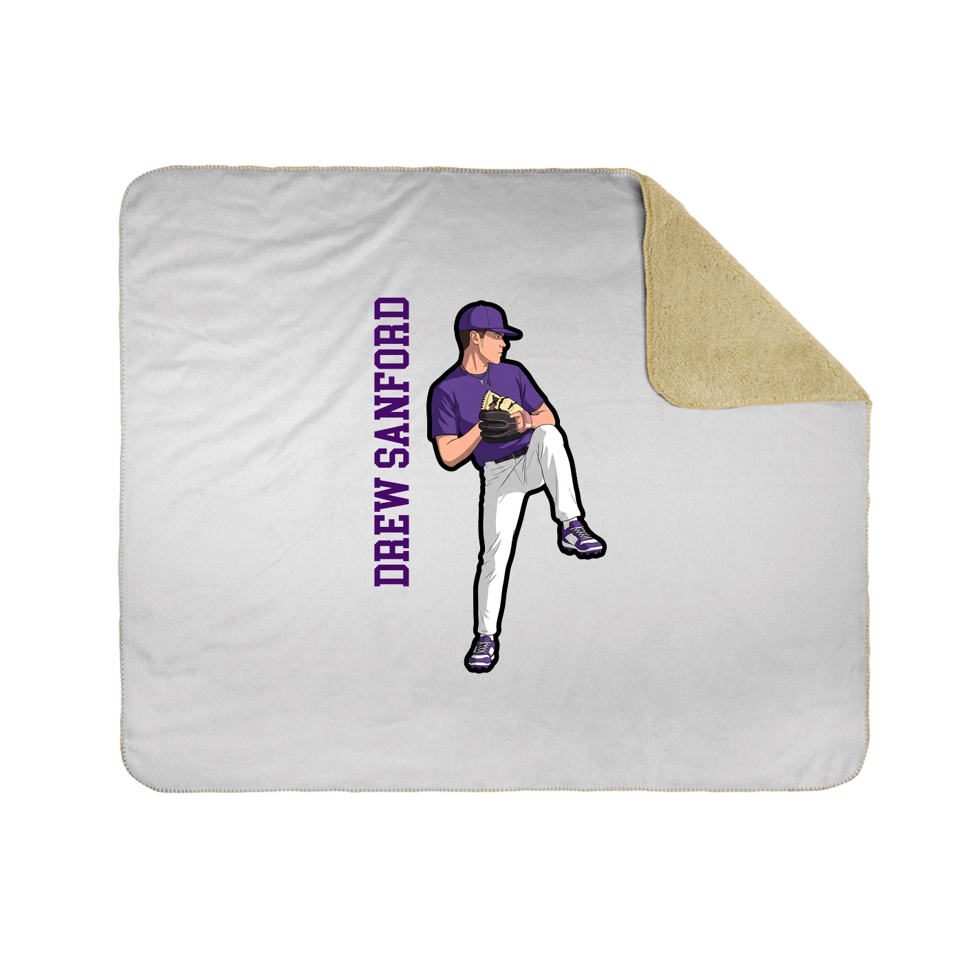 50x60 Sherpa Lined Throw Blanket