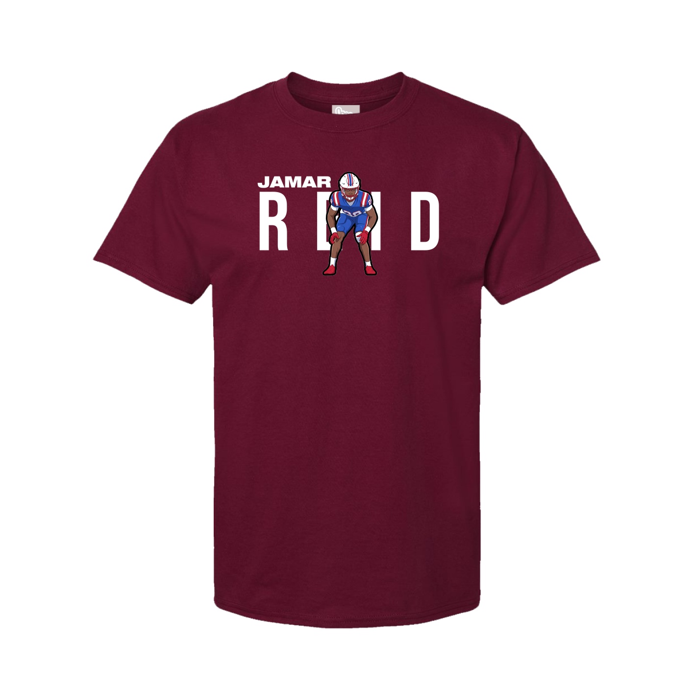 Youth Tee — Player Name in Cardinal