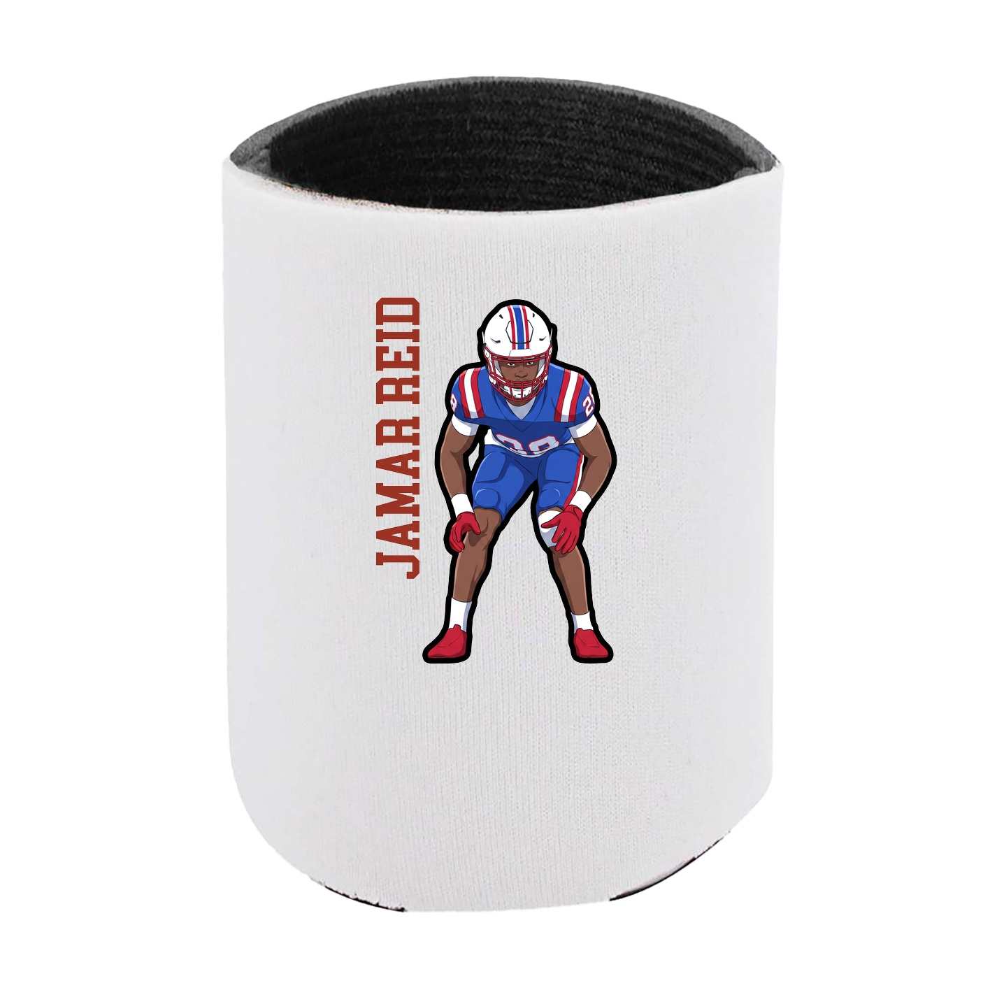 Can Holder — Name Vertical in White