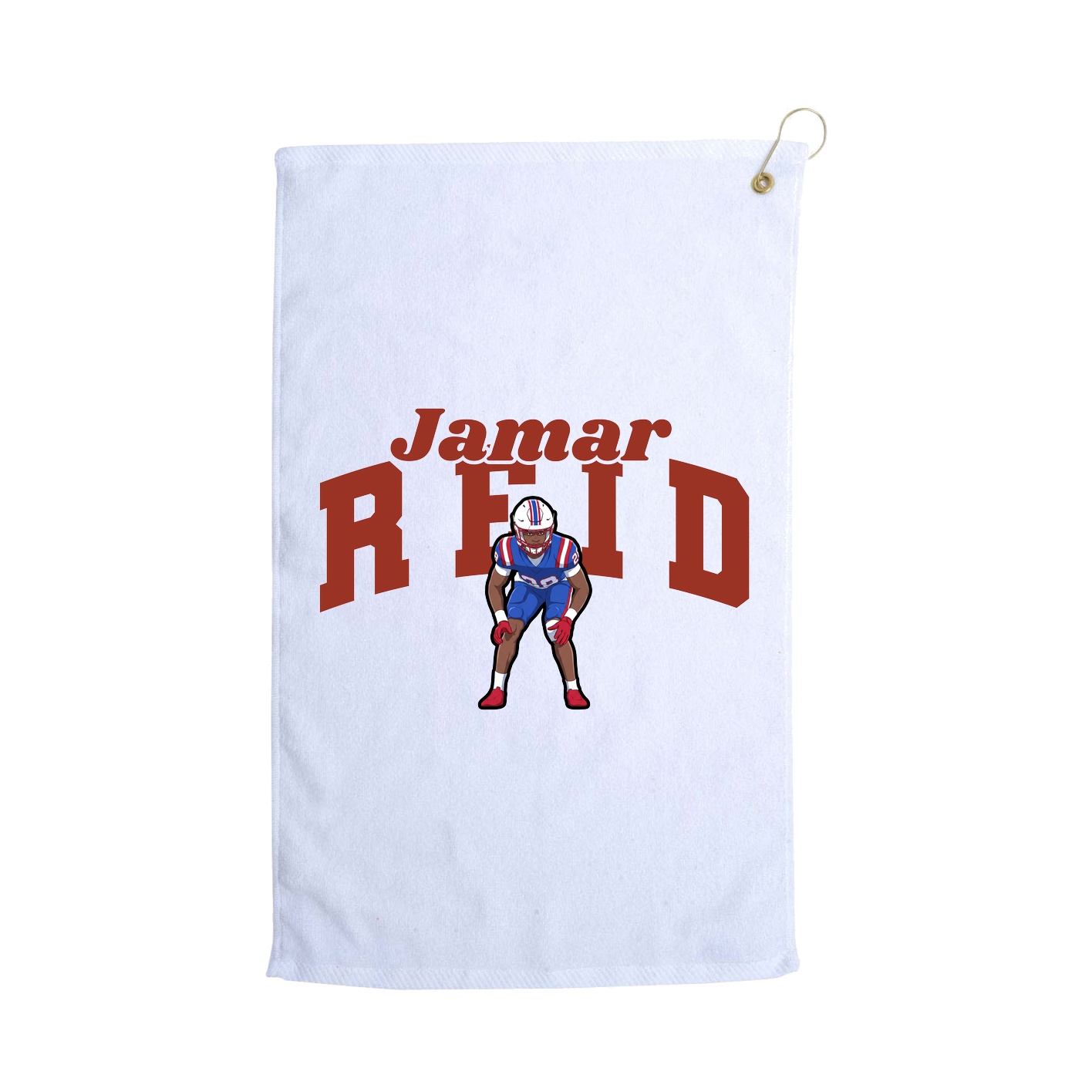 Golf Towel — Signature Arch in White