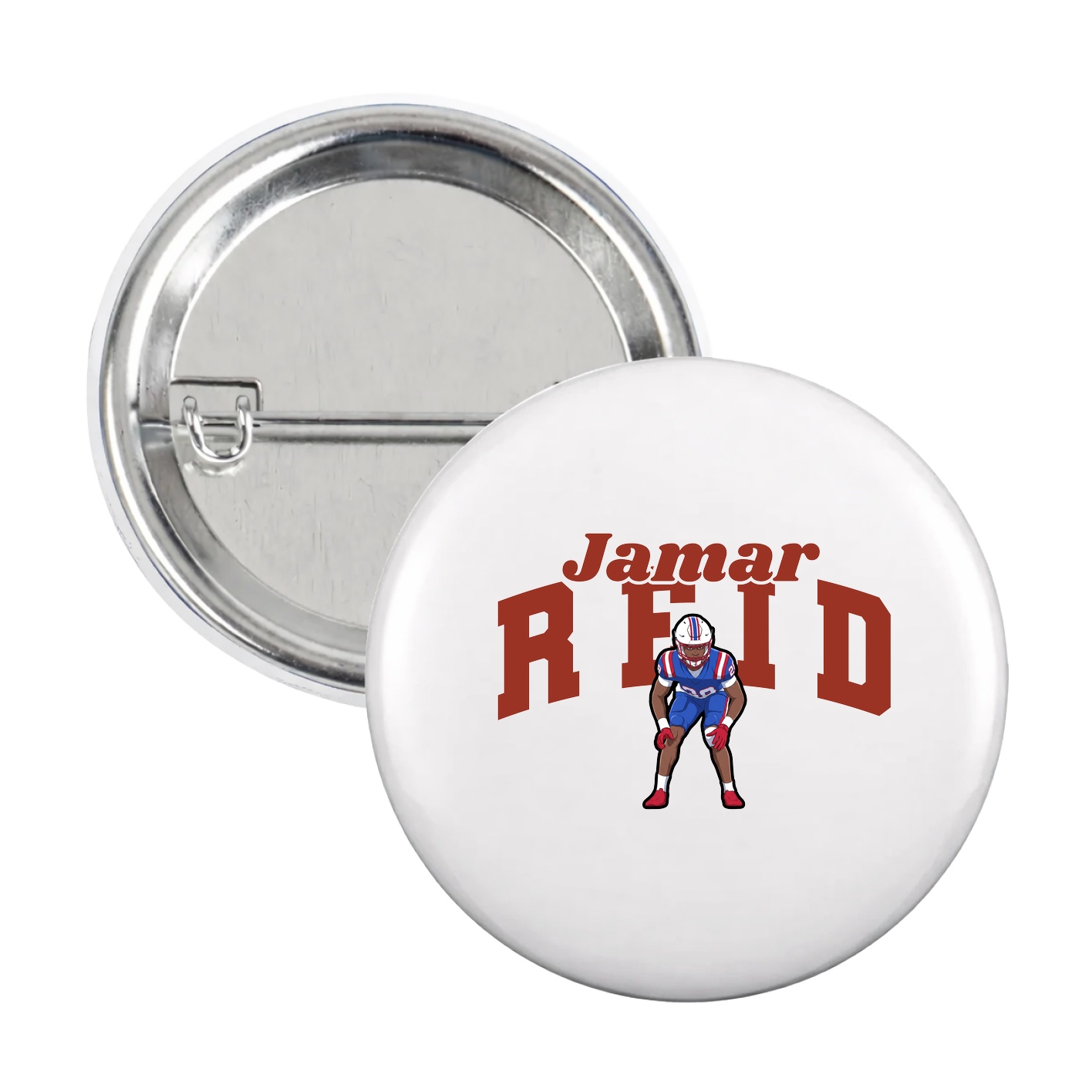 Game Day Button — Signature Arch in White