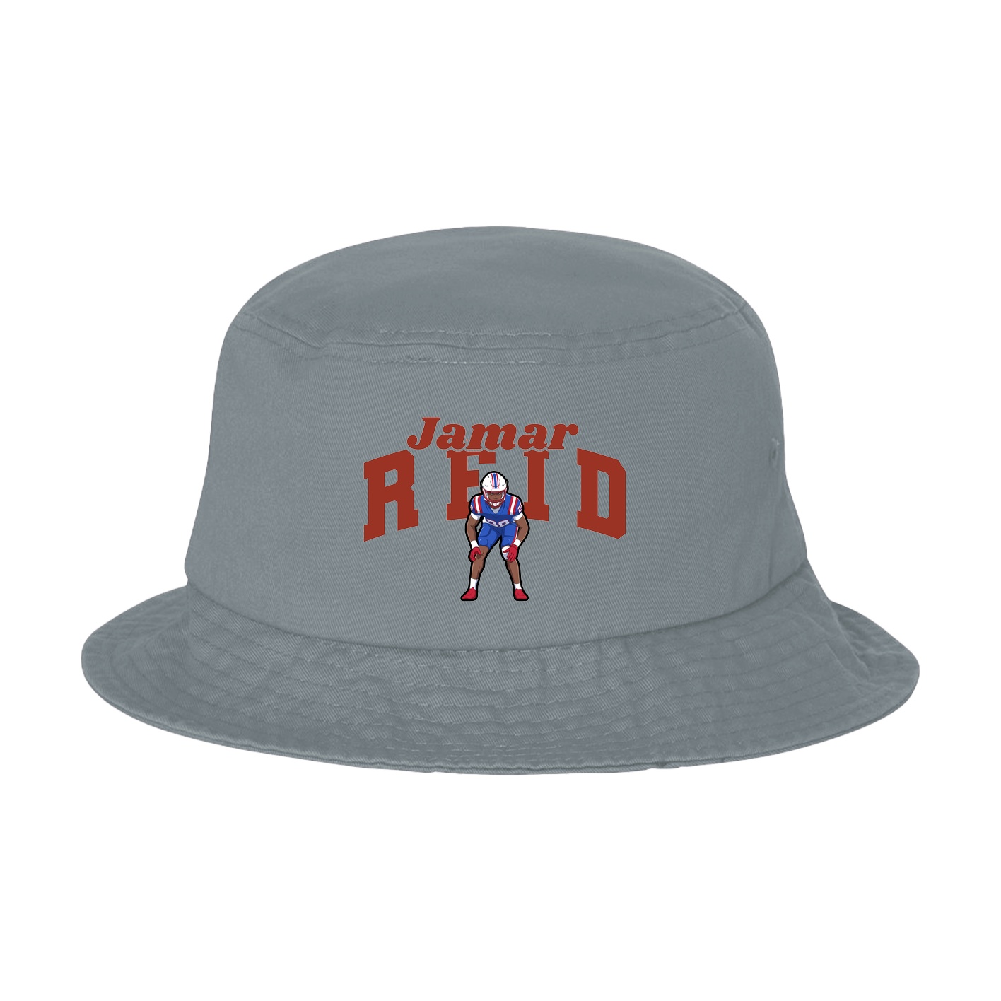 Bucket Cap — Signature Arch in Grey