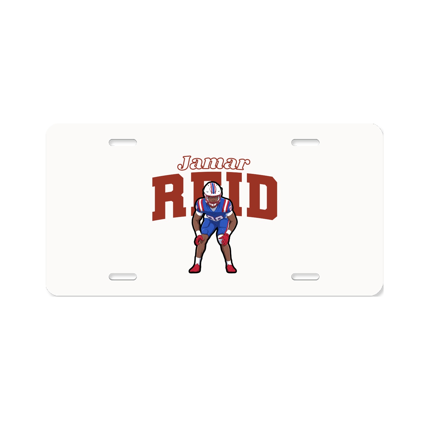 License Plate — Name Arch in Classic