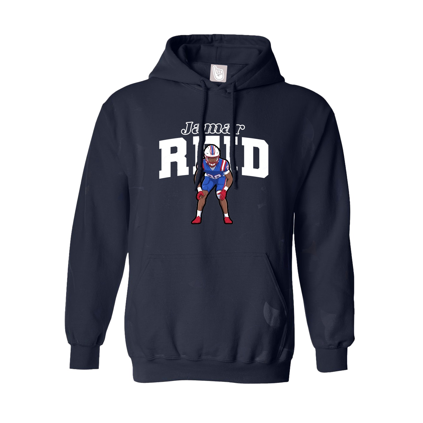 Hoodie — Name Arch in Navy