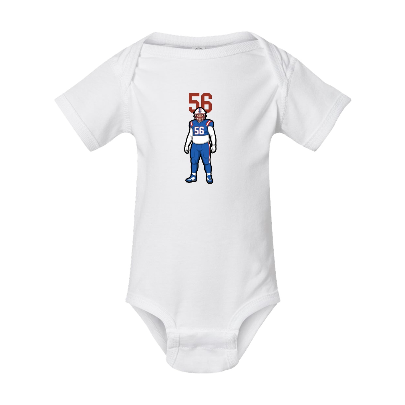 Baby Onesie — Number Top in White