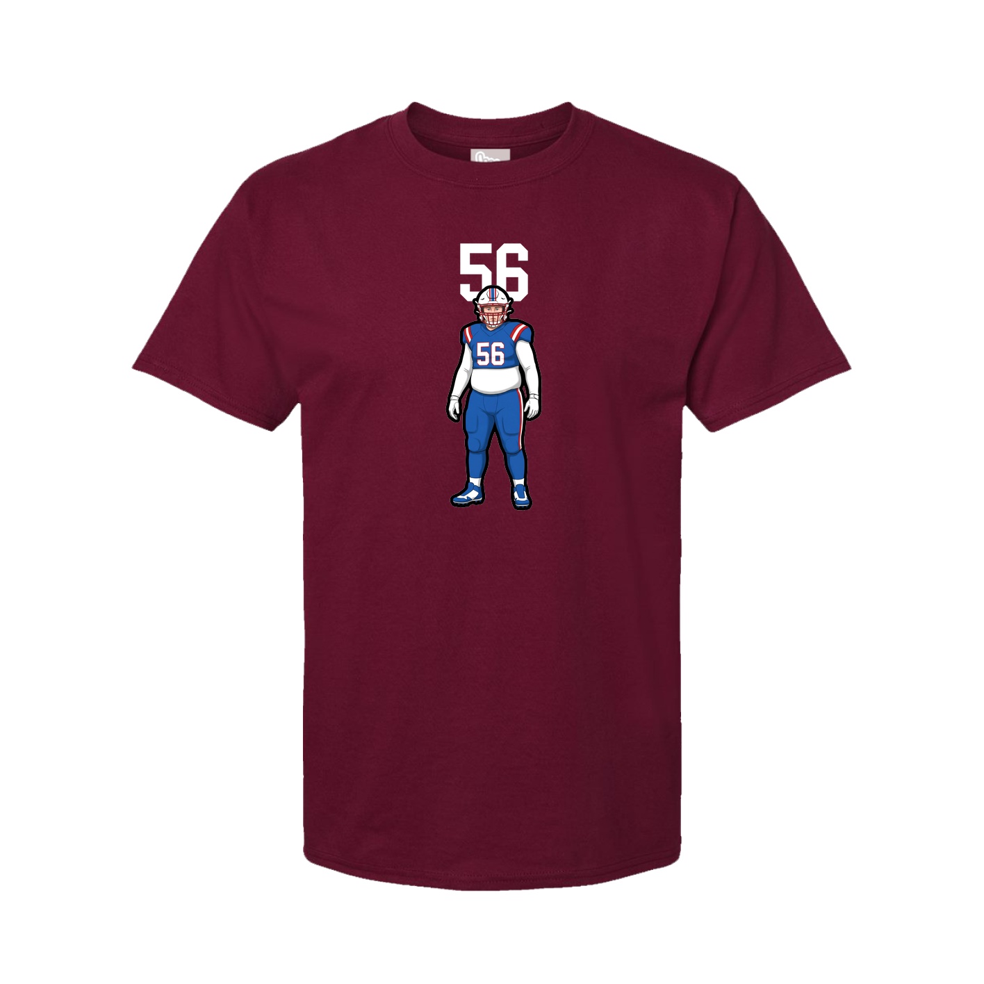 Youth Tee — Number Top in Cardinal