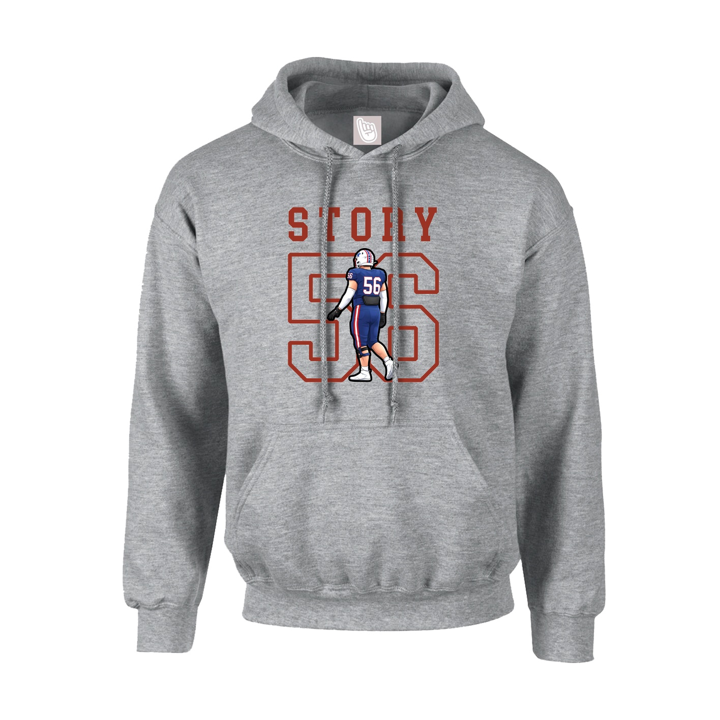 Hoodie — Shirsey in Grey