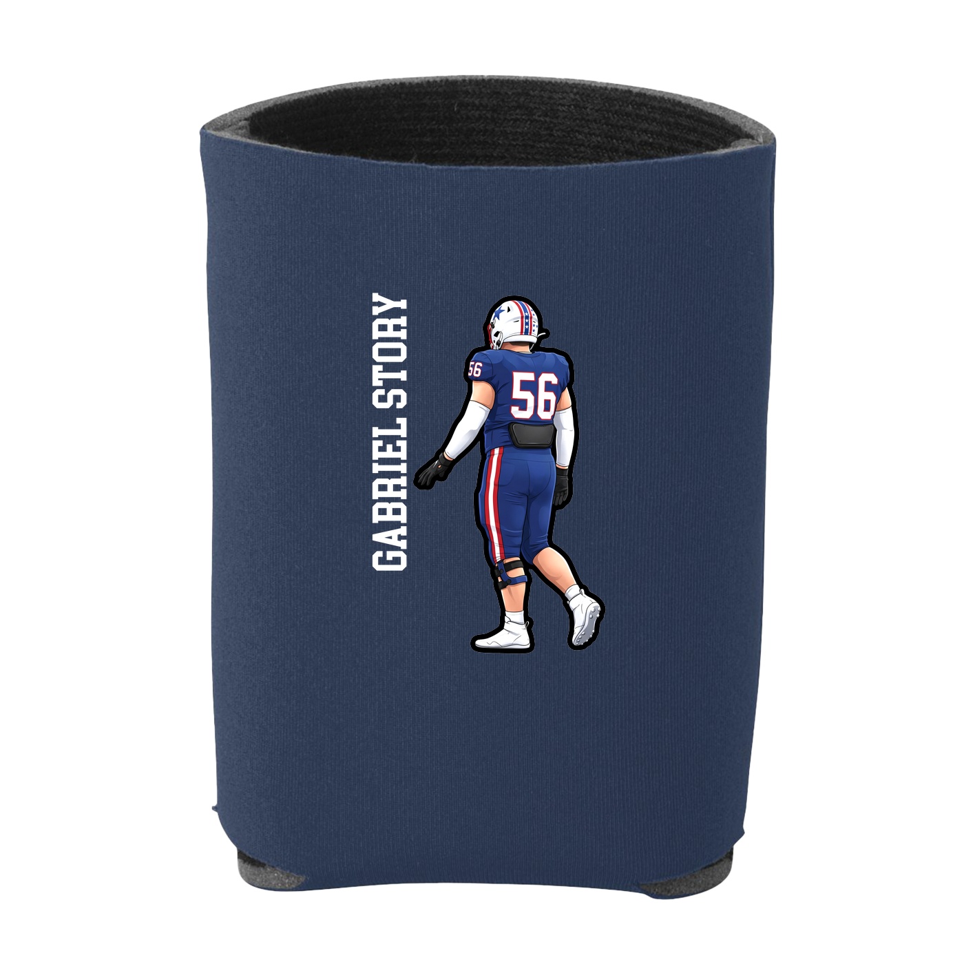 Can Holder — Name Vertical in Navy
