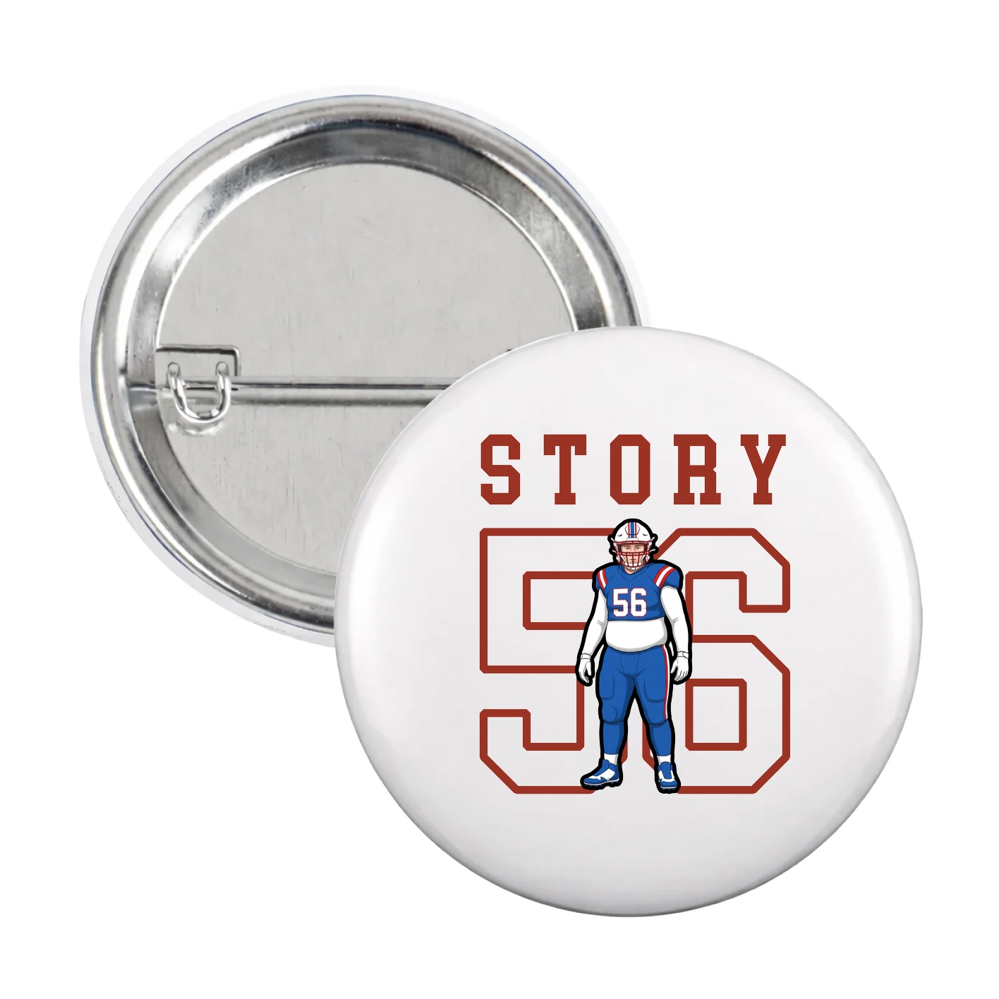 Game Day Button — Shirsey in White
