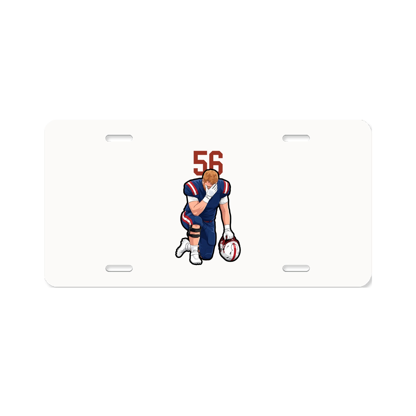 License Plate — Number Top in Classic