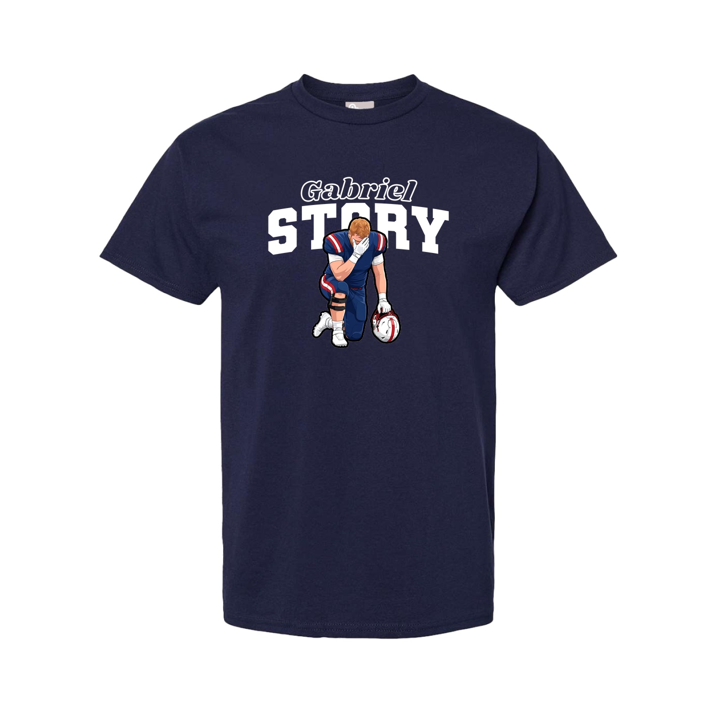 Youth Tee — Name Arch in Navy