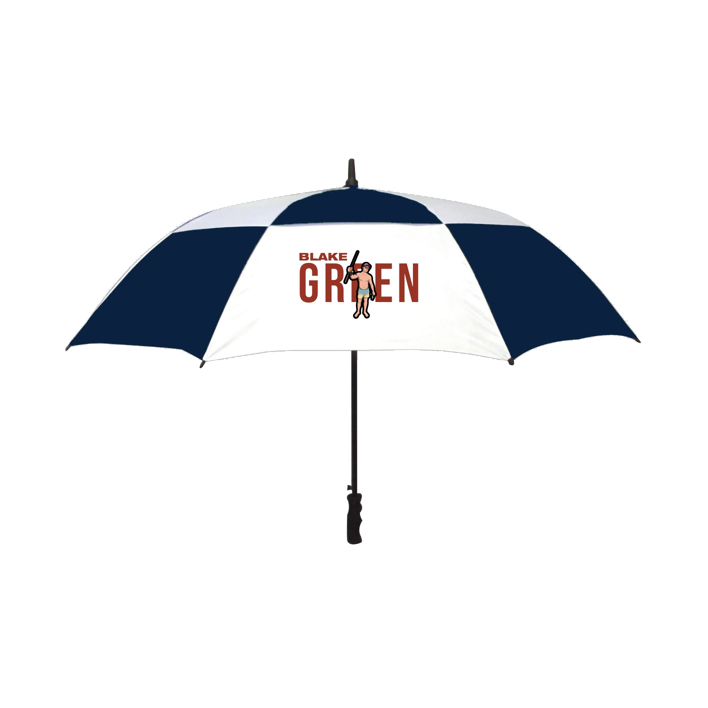Golf Umbrella — Player Name in Navy
