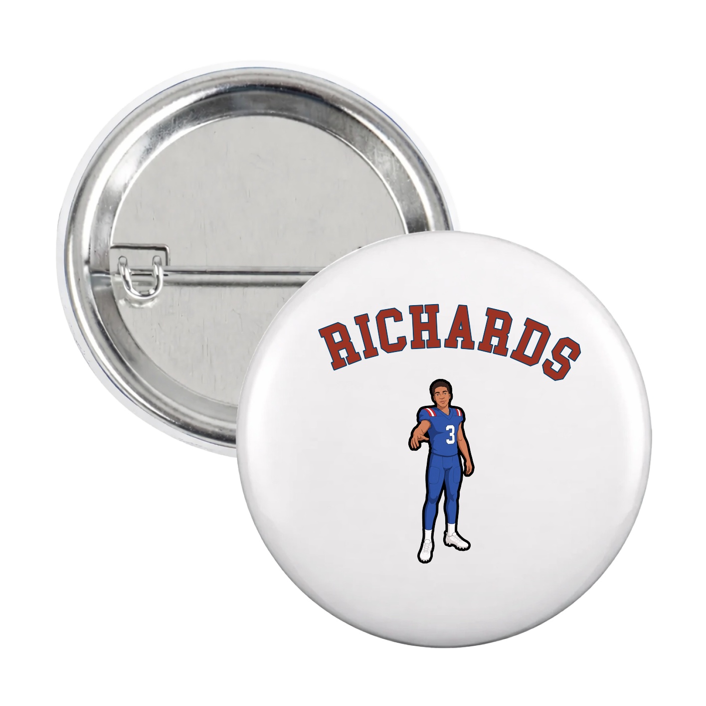 Game Day Button — Shirsey Arch in White