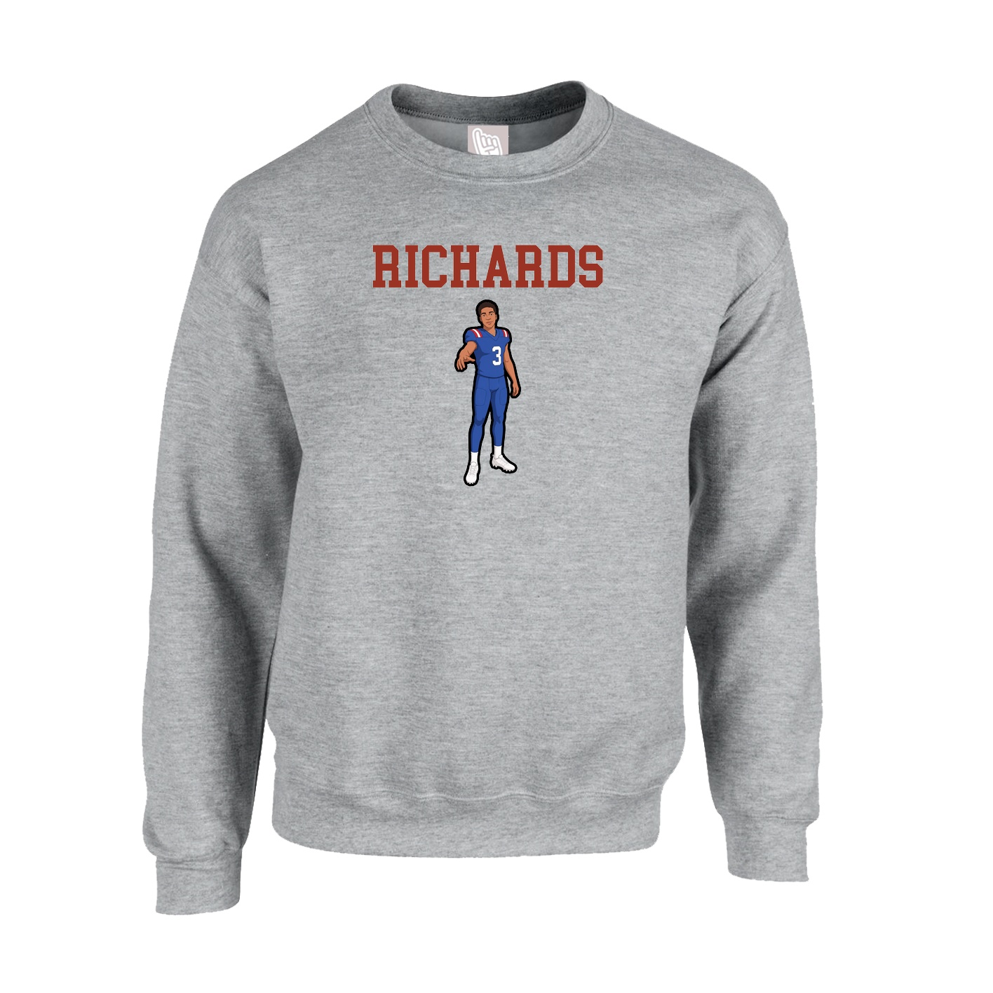 Fleece Crew — Shirsey in Grey