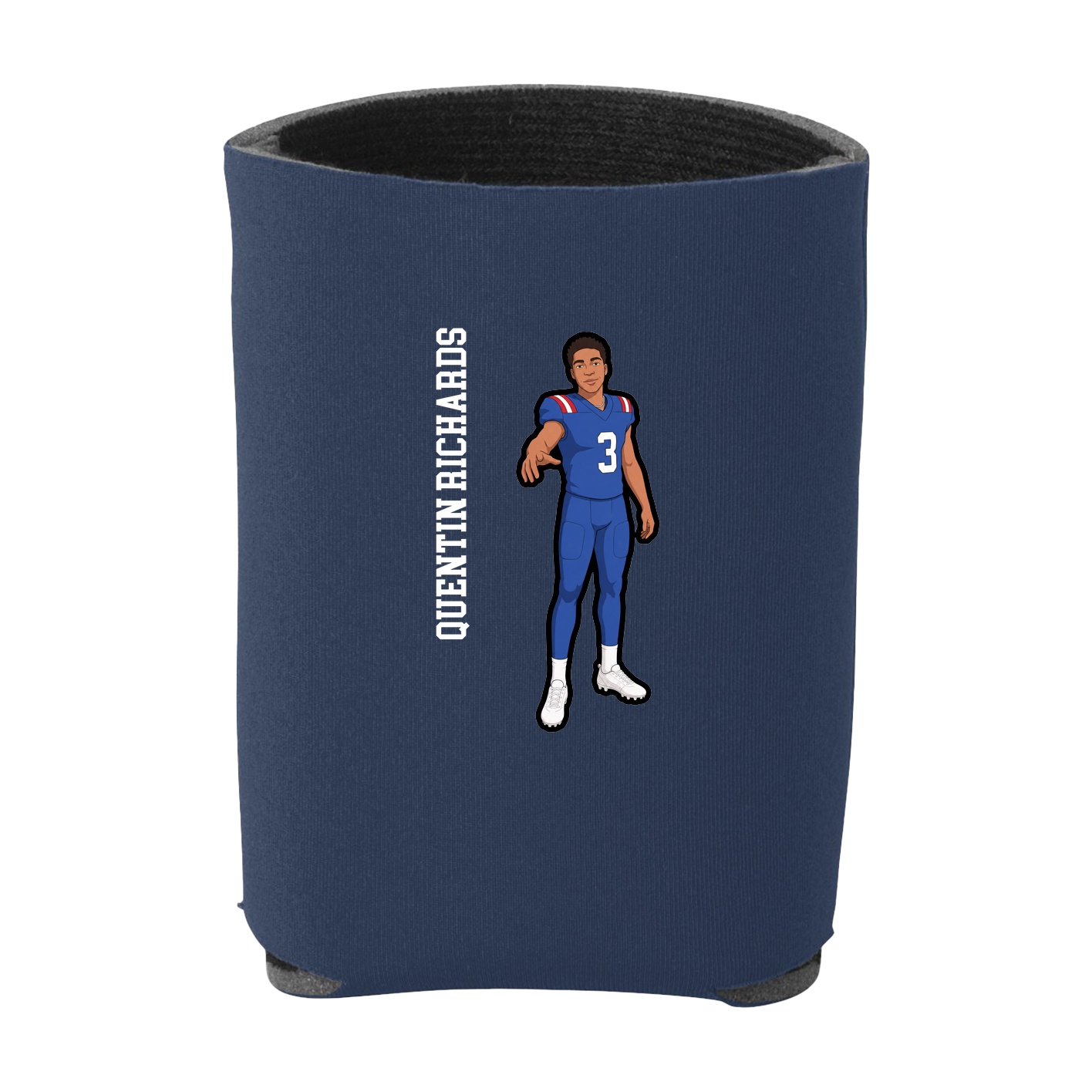 Can Holder — Name Vertical in Navy