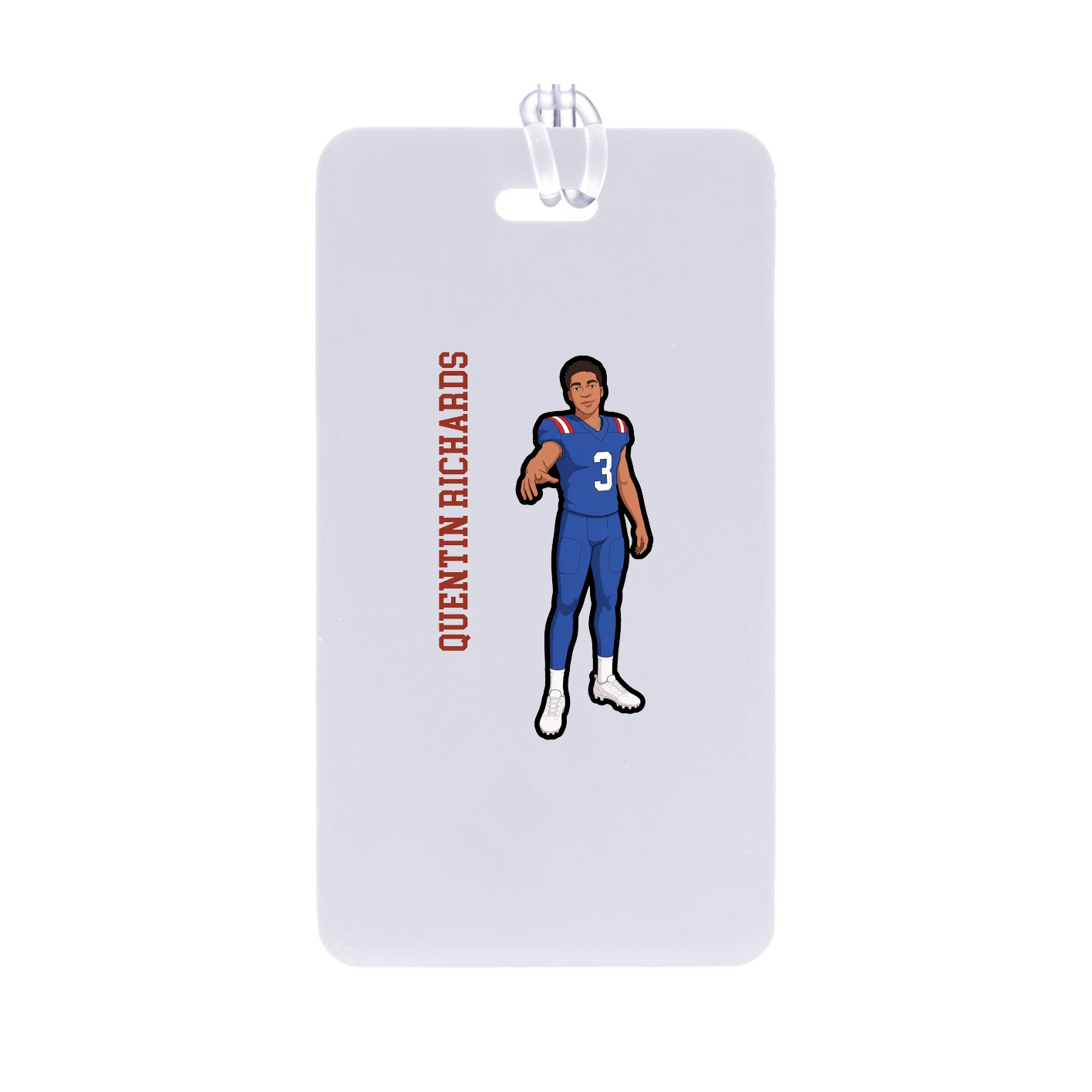 Bag Tag — Name Vertical in Classic