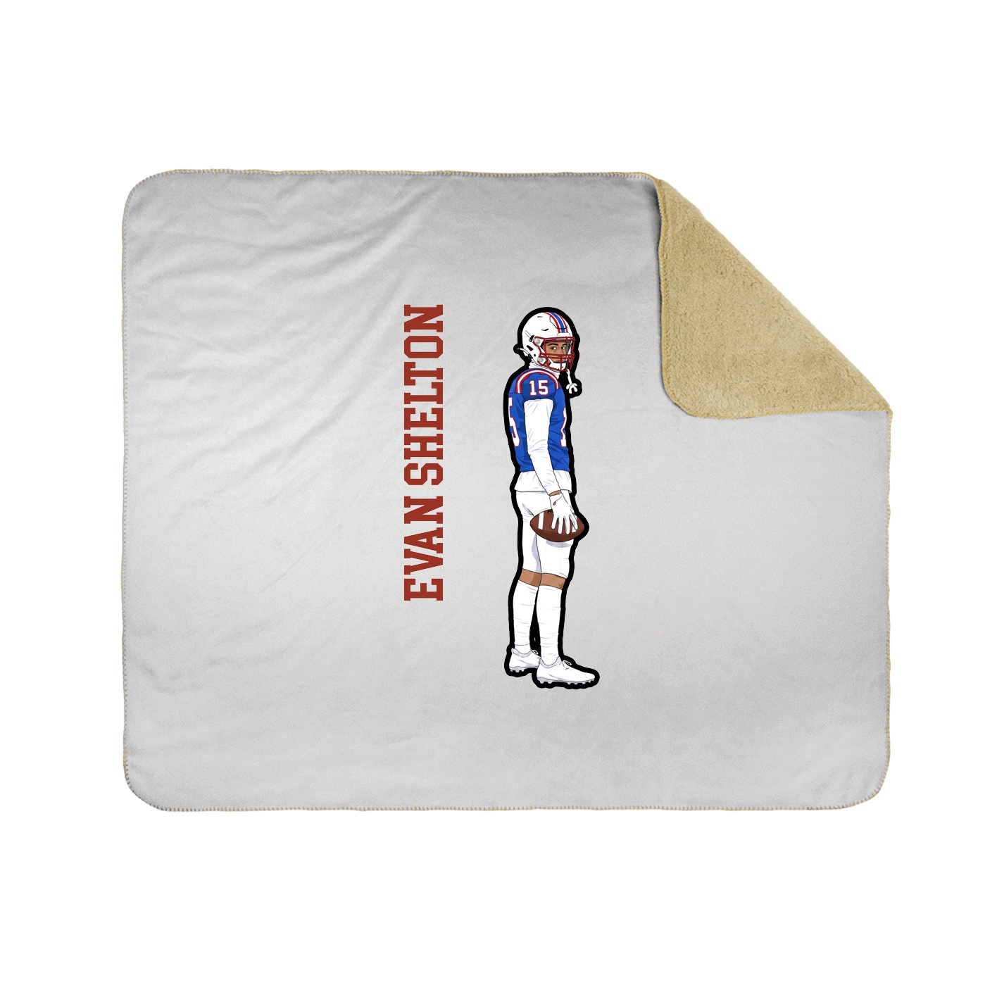 50x60 Sherpa Lined Throw Blanket