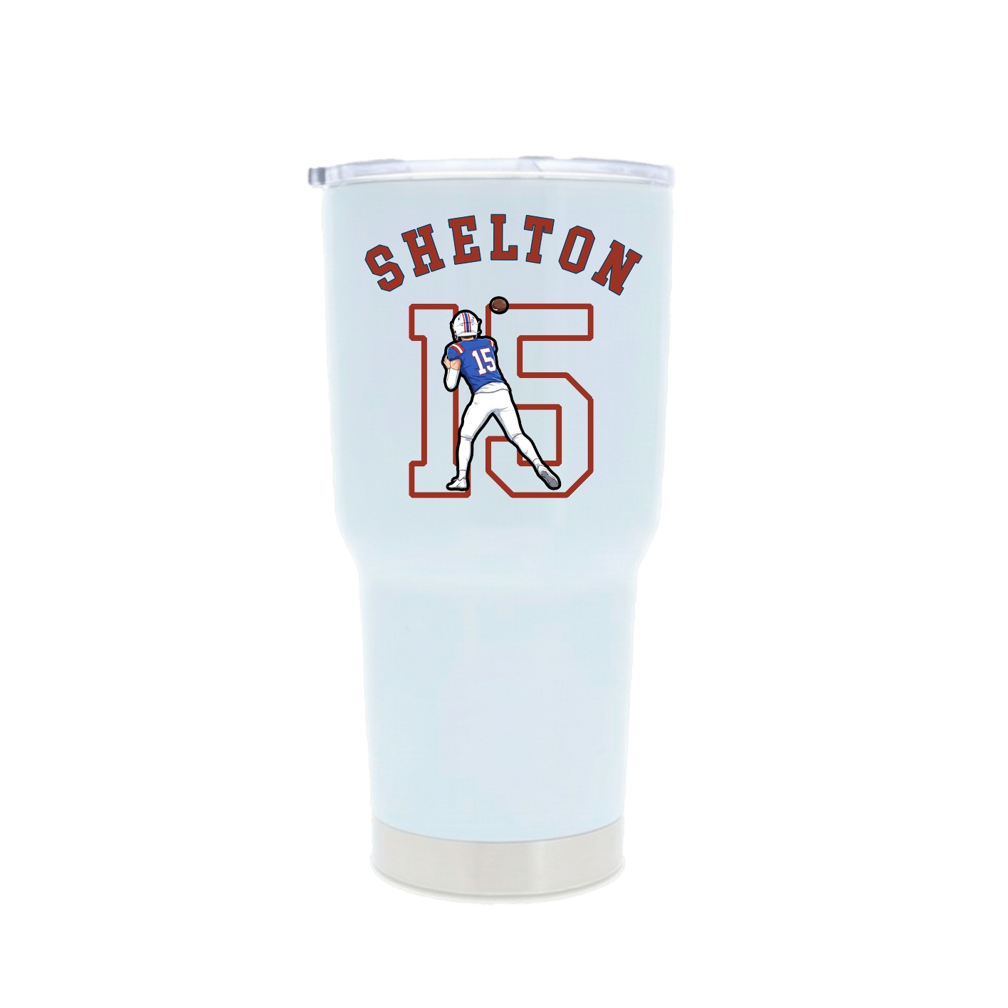 30oz Stainless Steel Tumbler — Shirsey Arch in White