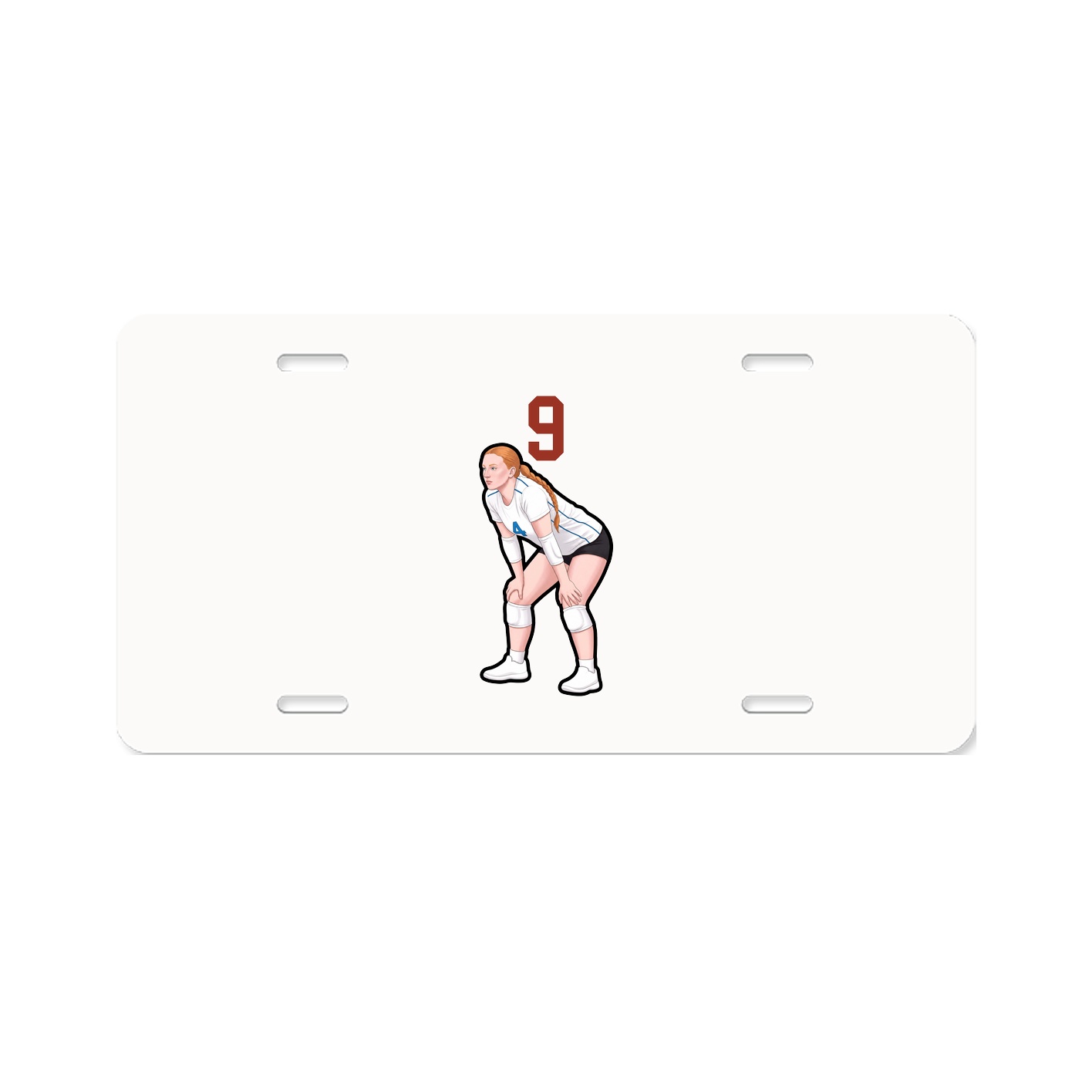 License Plate — Number Top in Classic