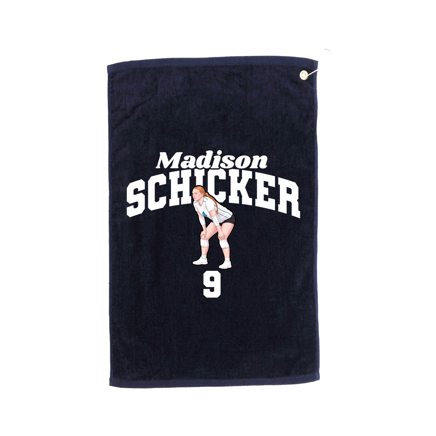 Golf Towel — Signature Arch in Navy