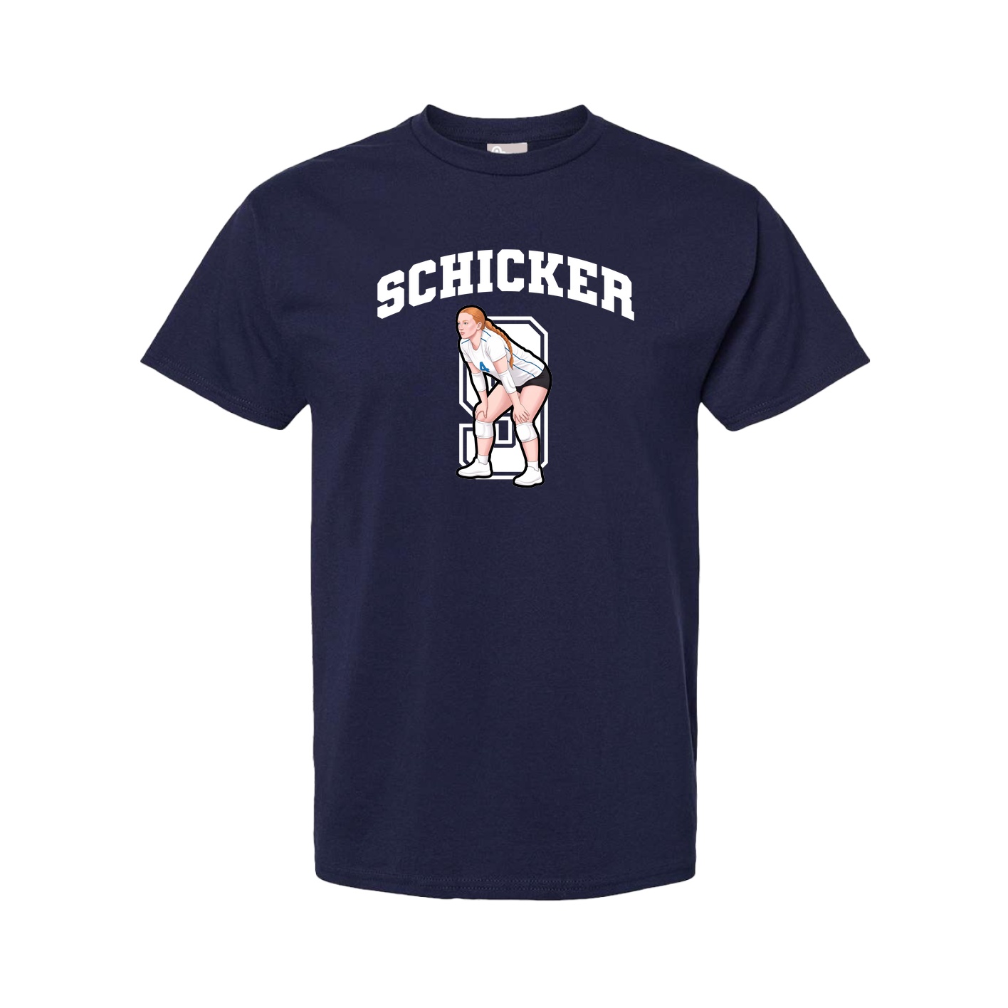 Tee — Number in Navy