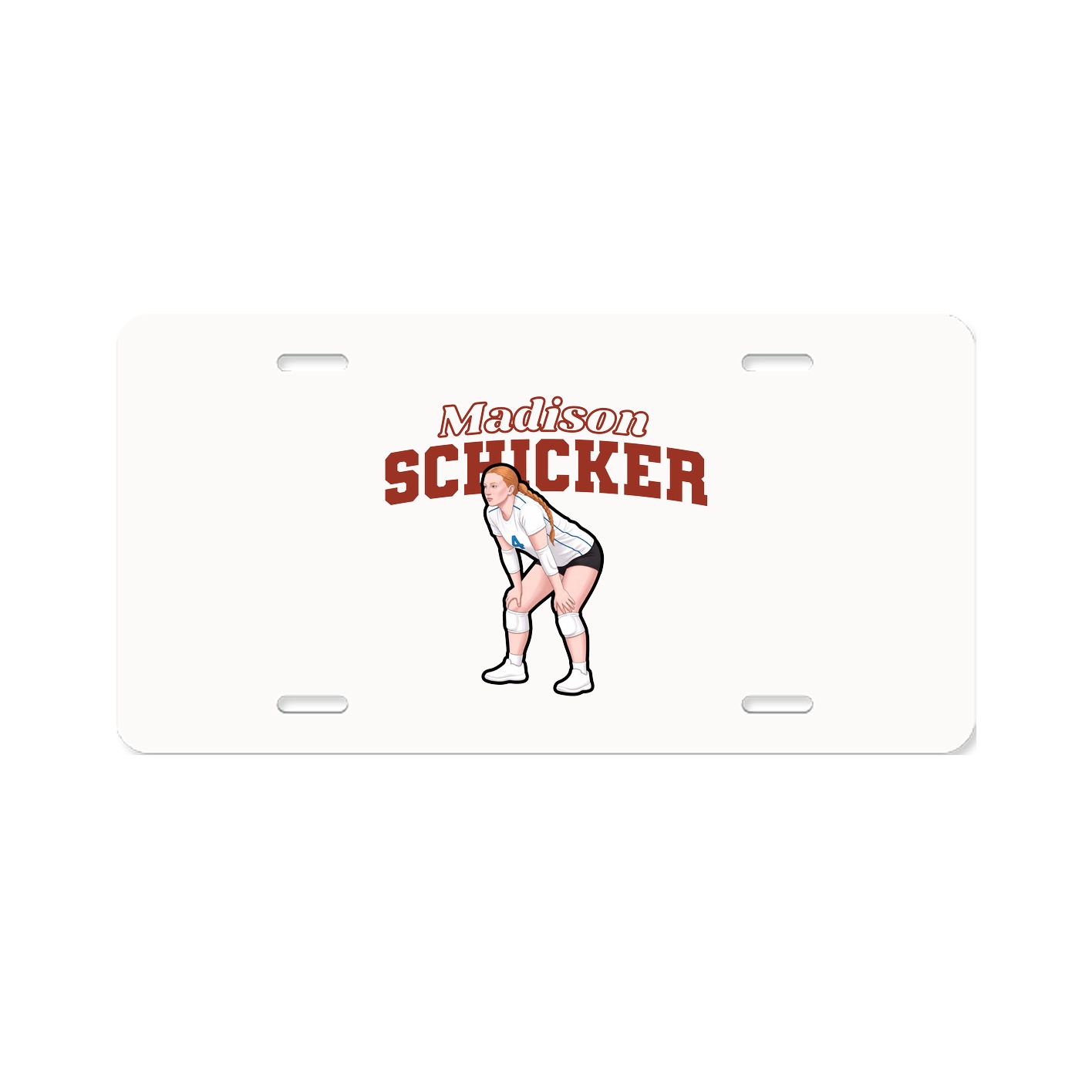 License Plate — Name Arch in Classic