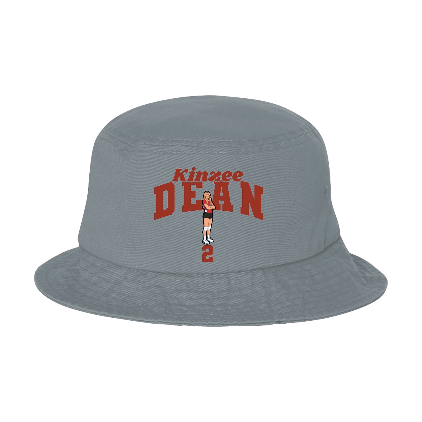 Bucket Cap — Signature Arch in Grey